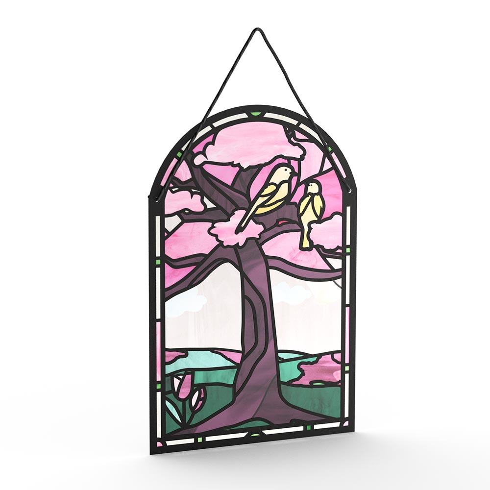 You Brighten My World Birds Mother's Day Suncatcher Card and Sentiment Set for Daughter-in-law、mySite、solidvoid