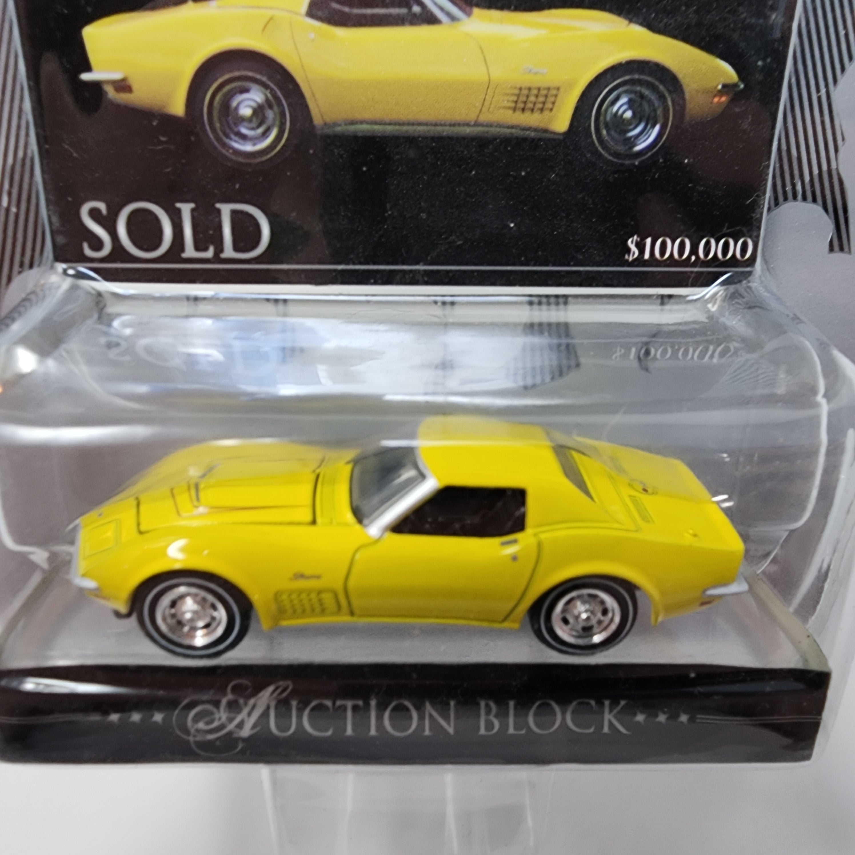 1972 Chevy Corvette * Yellow * Greenlight Barrett-Jackson Auction Block、mySite、hgirdovlk