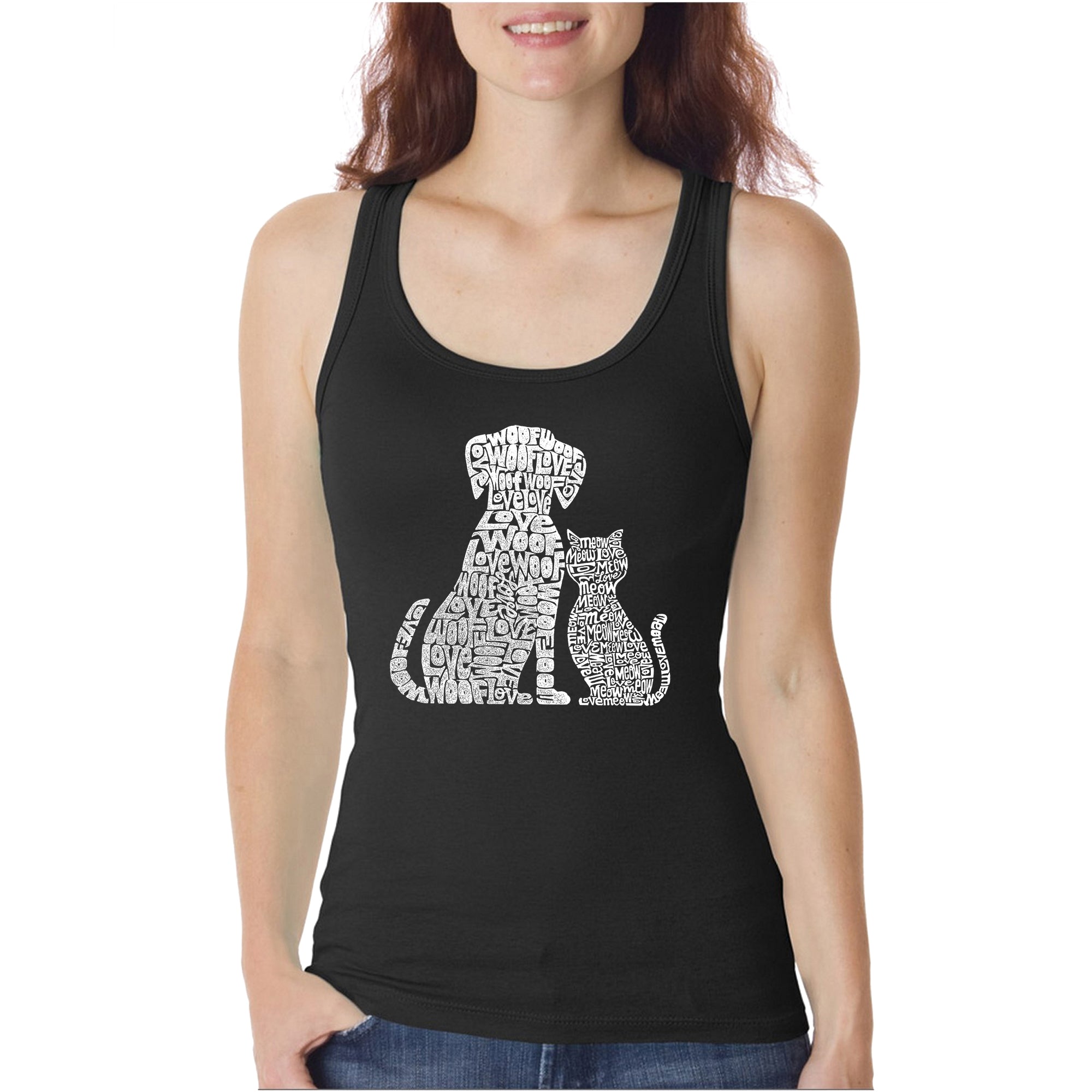 Dogs and Cats - Women's Word Art Tank Top、mySite、camillekostekn
