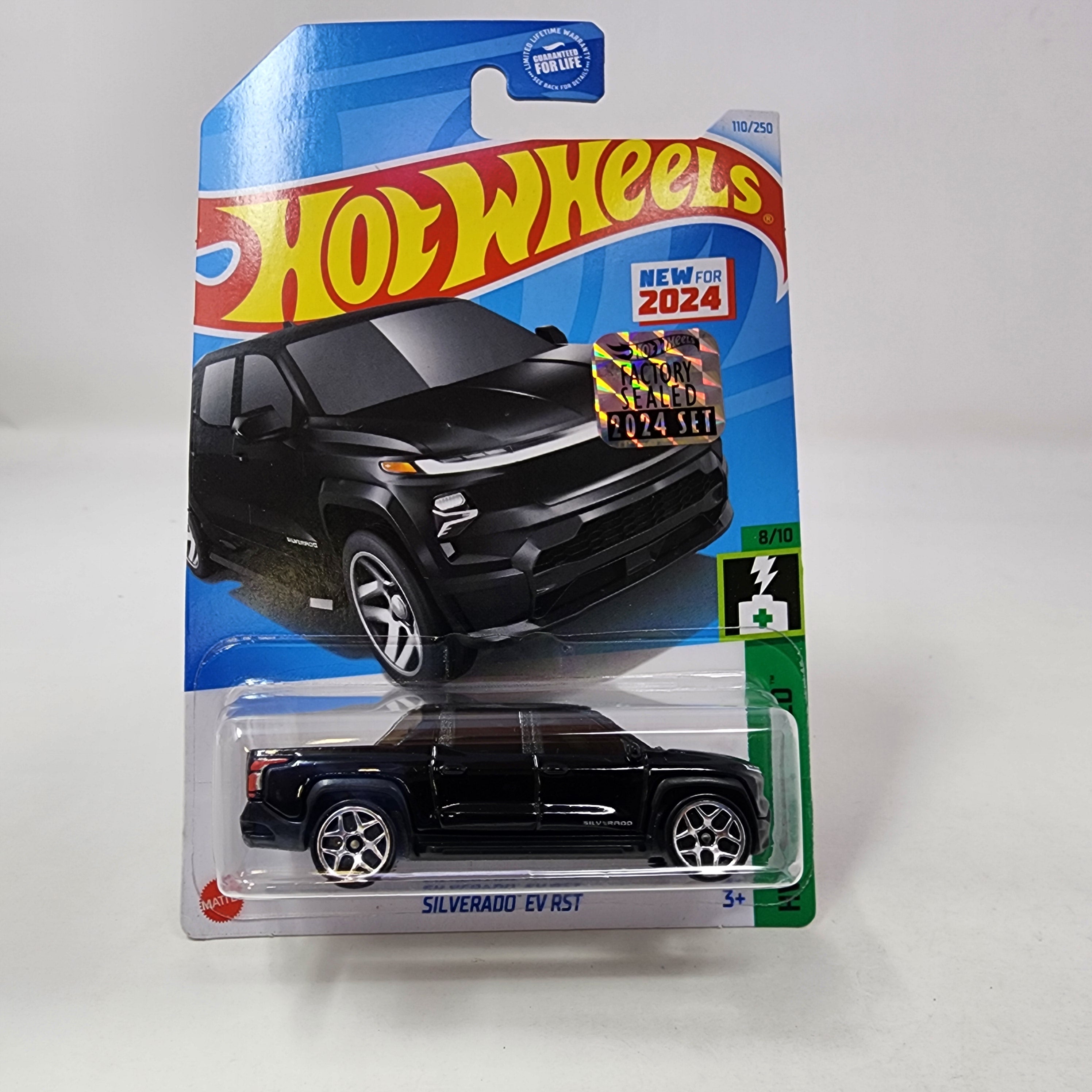 Silverado EV RST #110 * Black * 2024 Hot Wheels Basic w/ Factory Holo、mySite、hgirdovlk