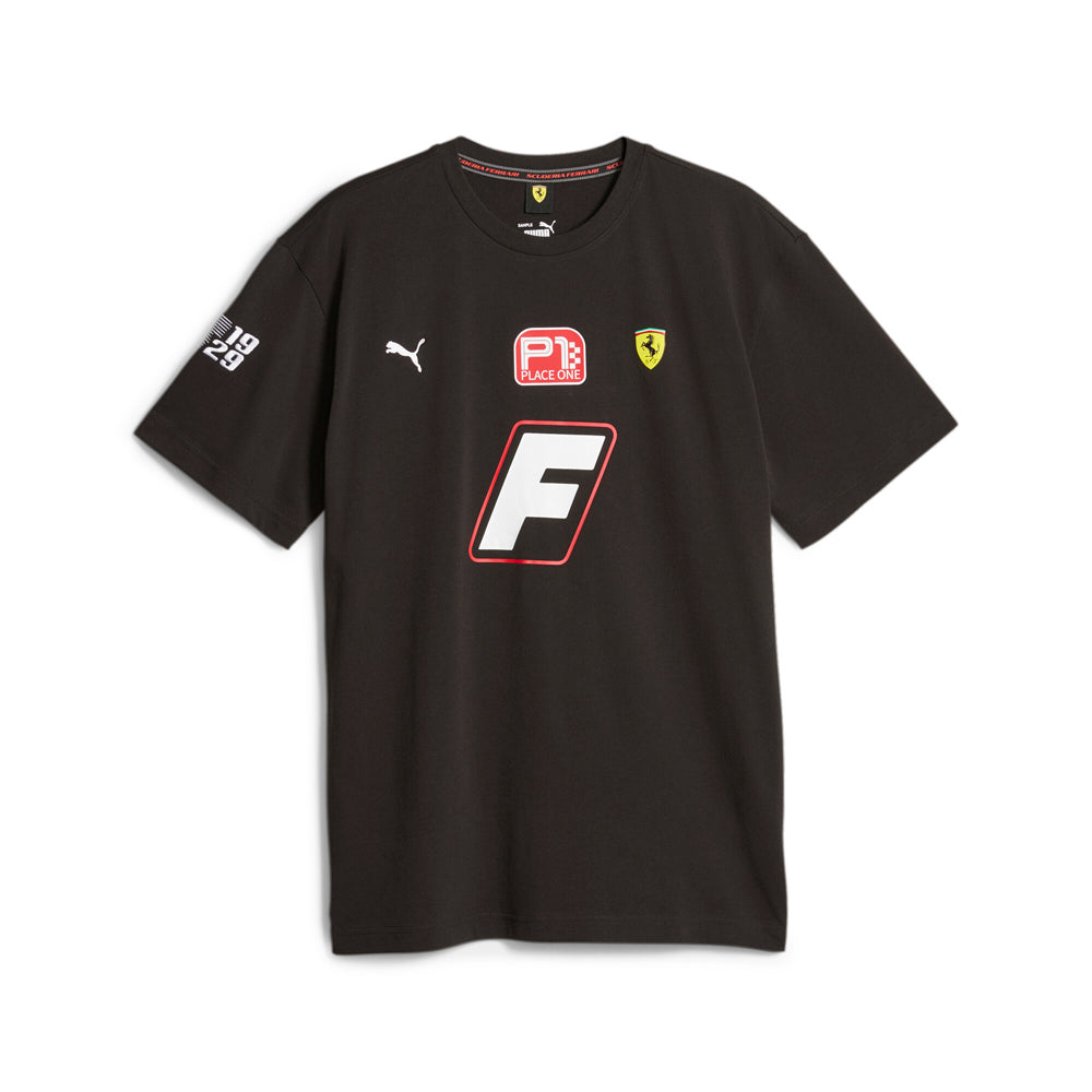 Scuderia Ferrari Garage Crew Neck Short Sleeve T-Shirt、mySite、gtrtttuynbv