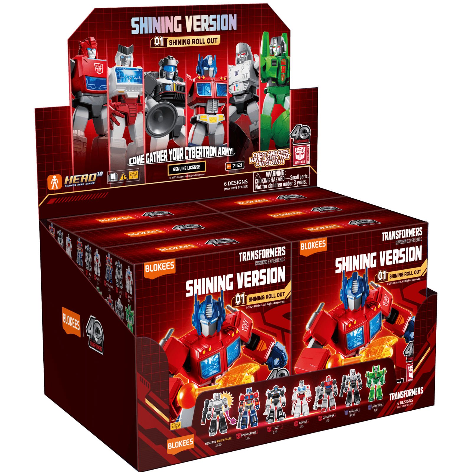 Shining Blokees Transformers Shining Version 01 Roll Out (Box of 6 Individually Boxed)、mySite、hgirdovlk