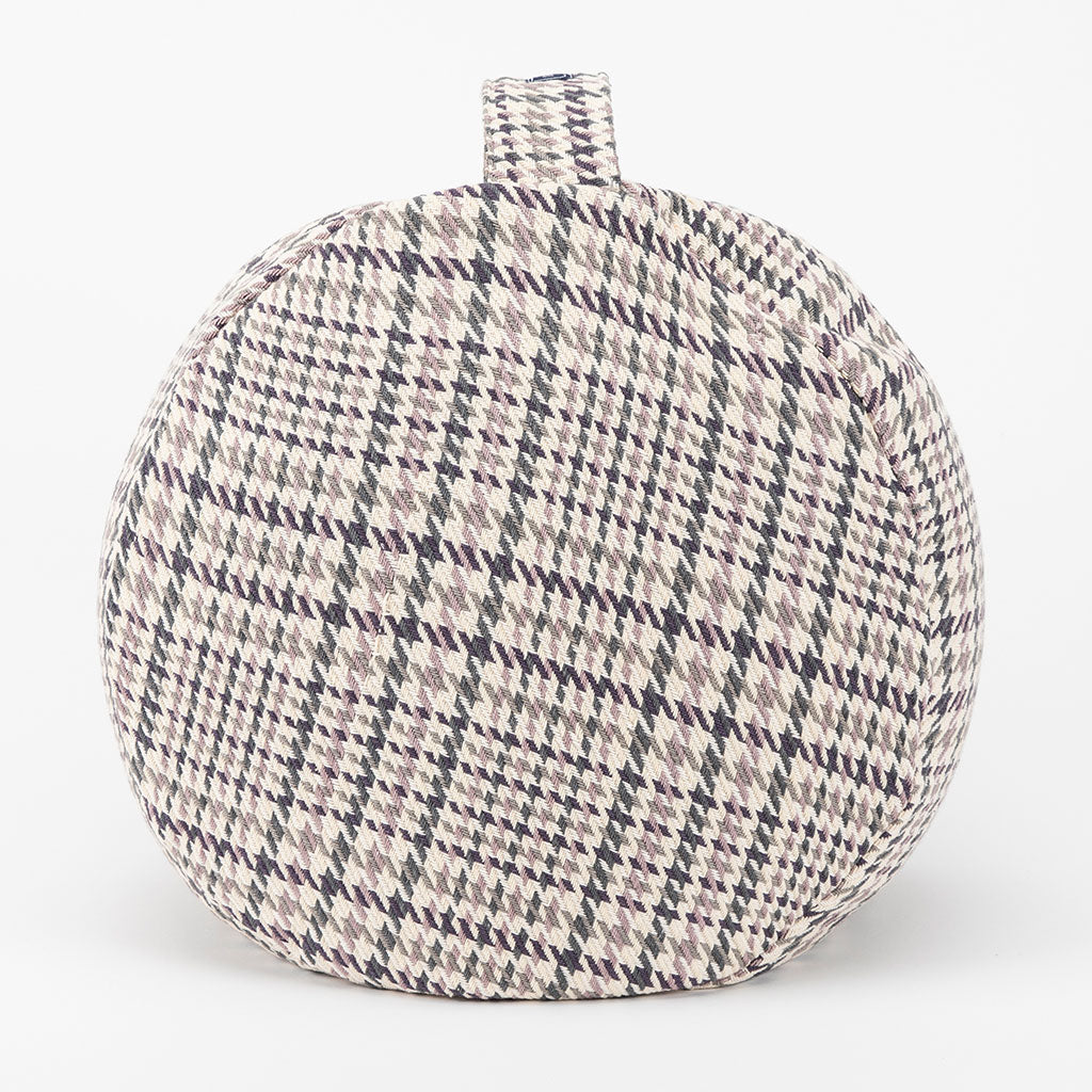 Houndstooth Plaid Buckwheat Hull Zafu - COVER ONLY、mySite、topwebapps