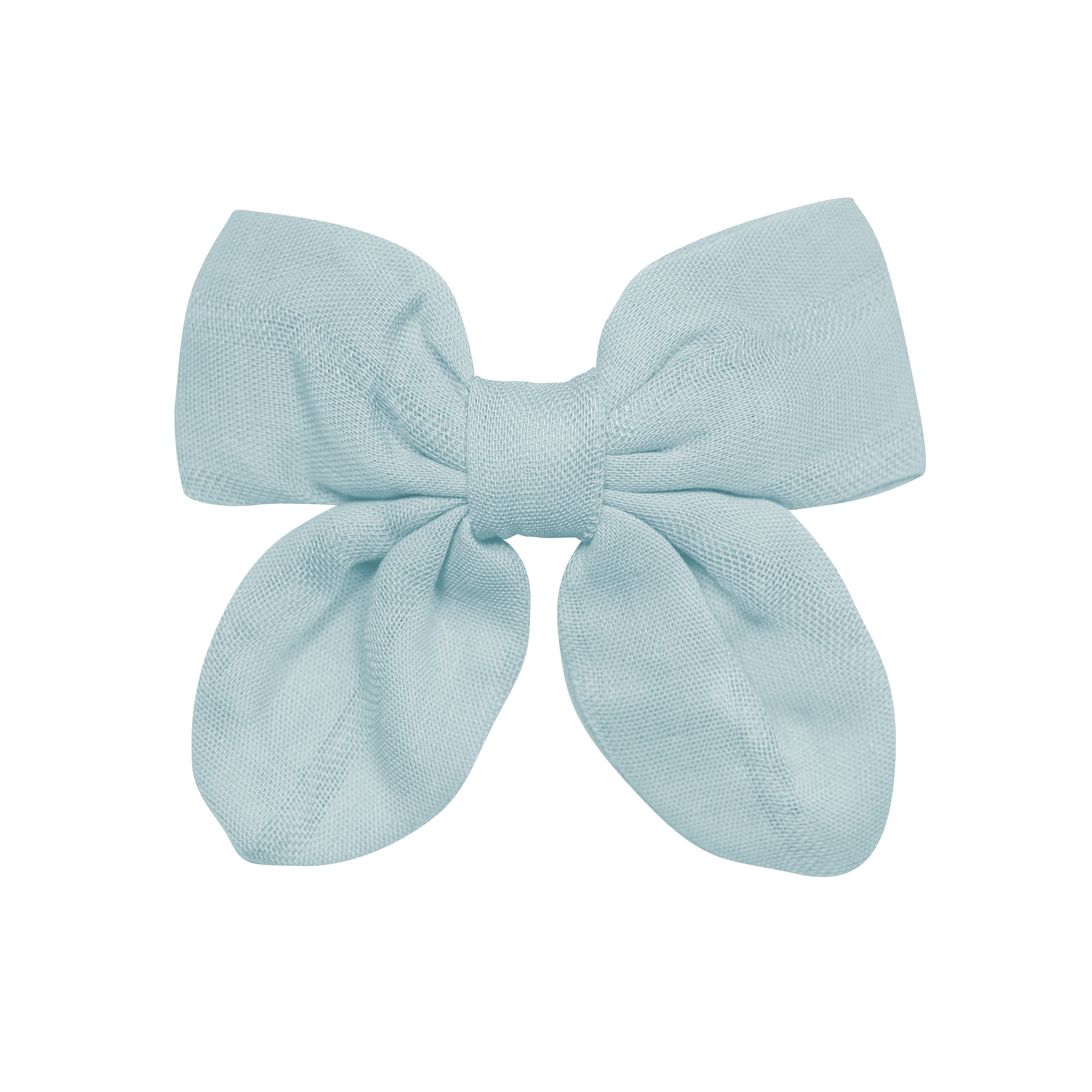  Bamboo Muslin Alligator Clip Bow in Mist、mySite、layawaytickets