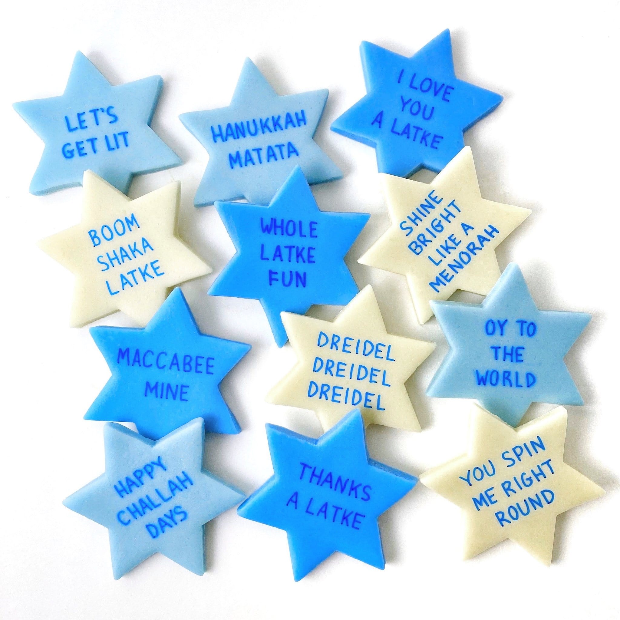 Marzipan Hanukkah Star of David Conversation Tiles、mySite、topwebapps