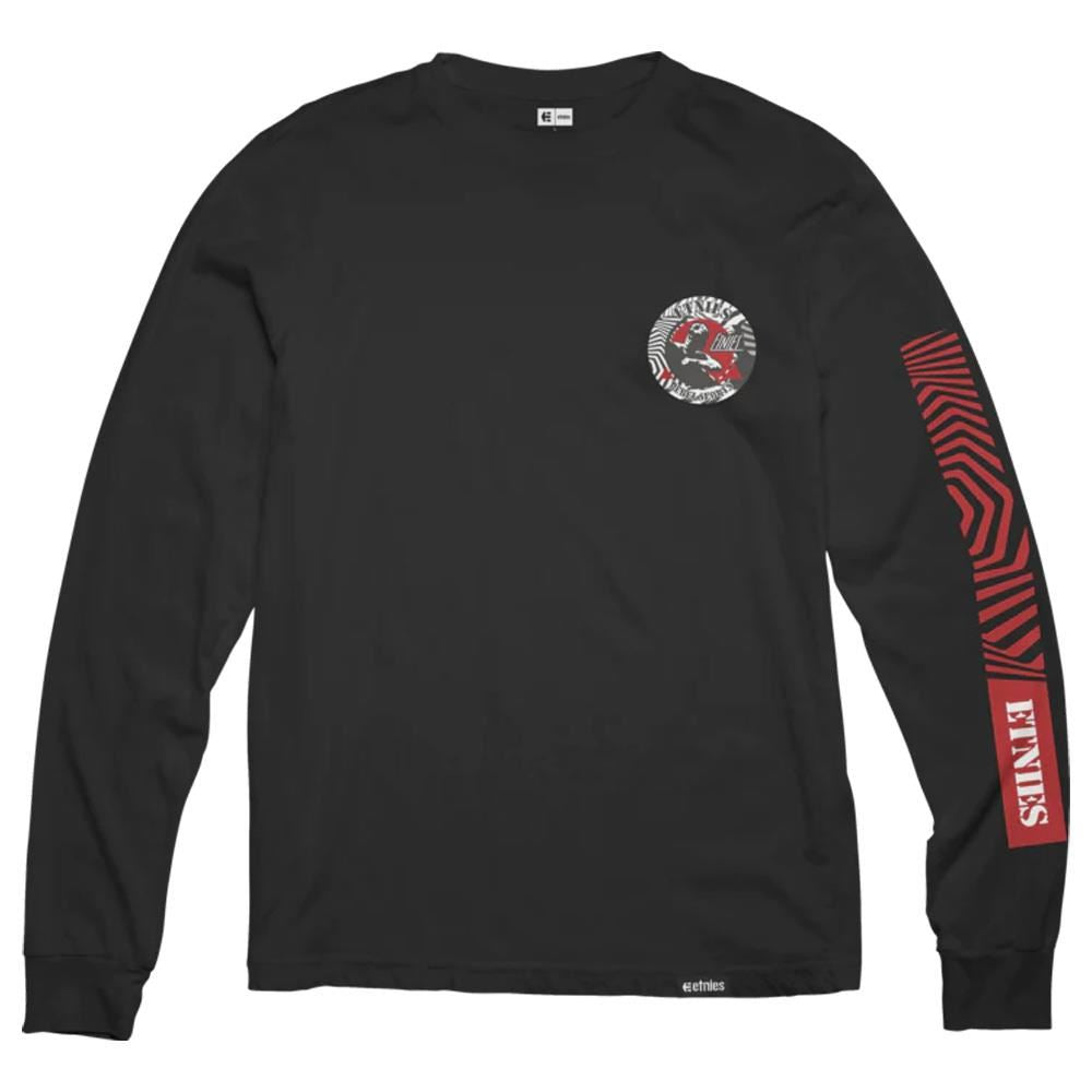  Etnies Rebel Retro Long Sleeve T-Shirt - Black、mySite、merchandisen