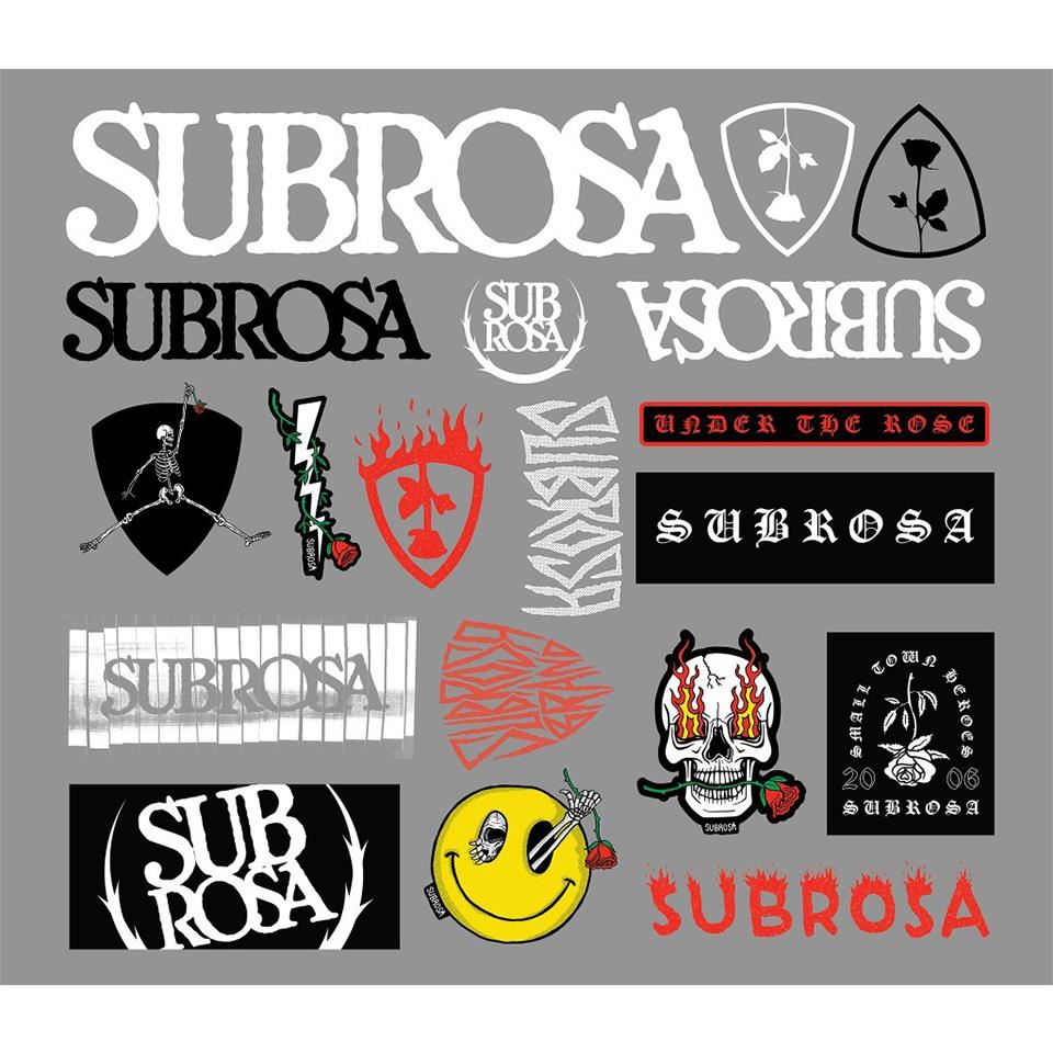 Subrosa 2020 Sticker Pack、mySite、merchandisen