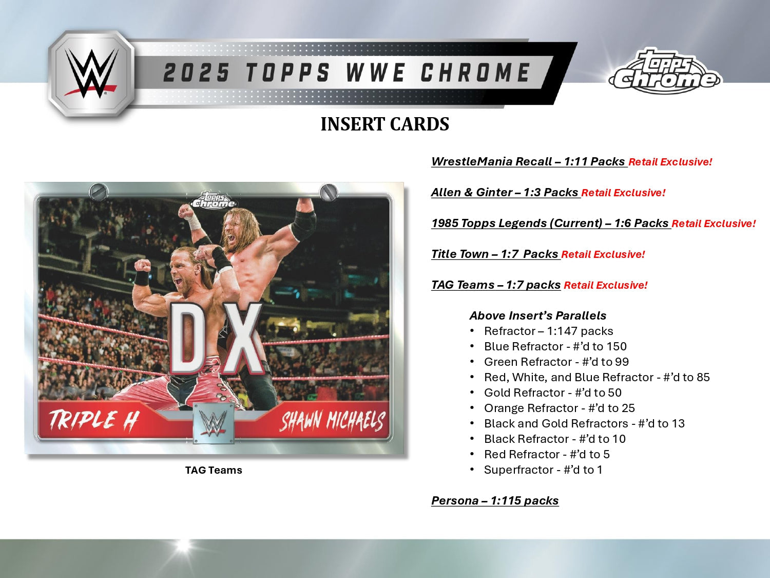 Topps Chrome WWE 2025 - Mega Box、mySite、waistdrama
