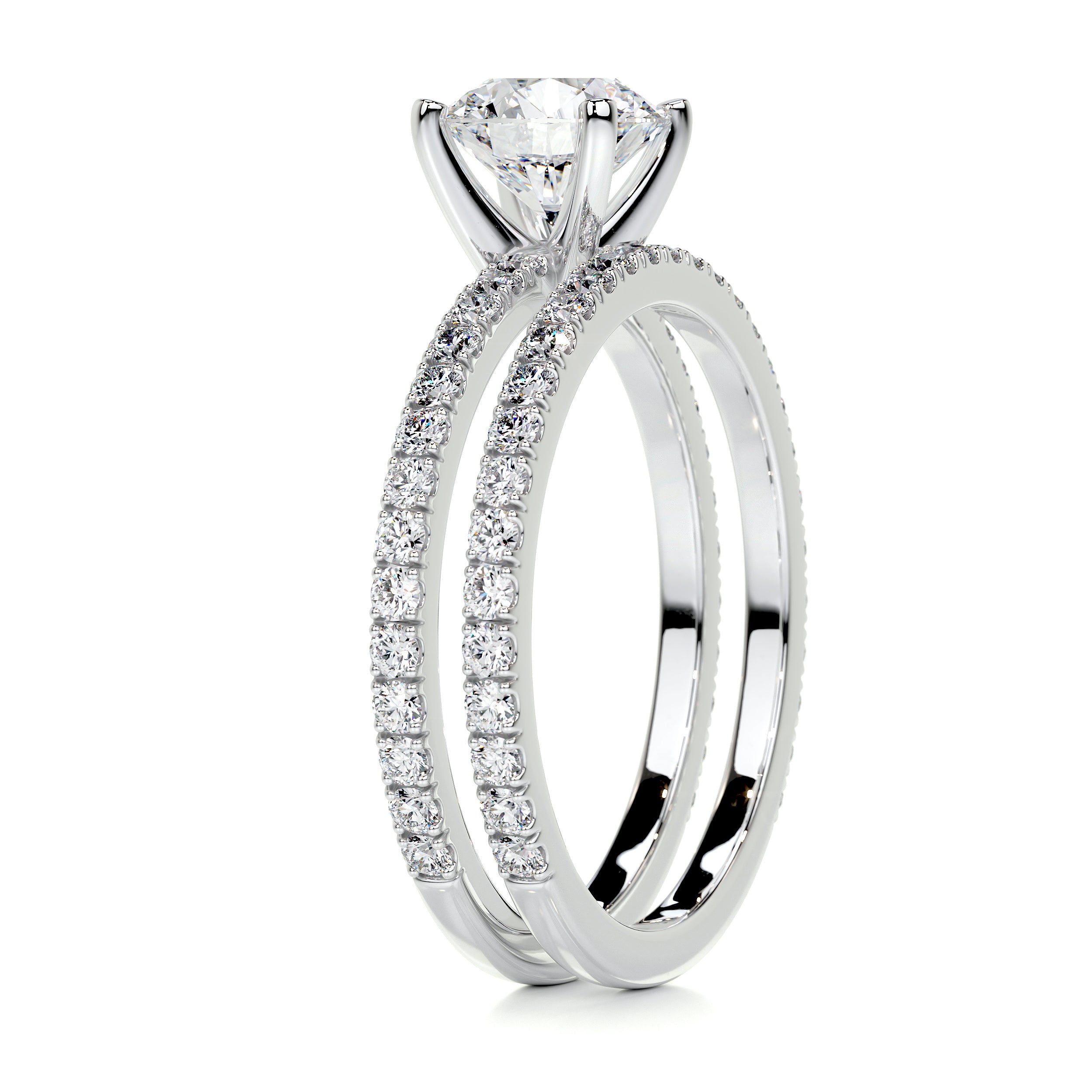 Stephanie Diamond Bridal Set -14K White Gold、mySite、hinf8tx79
