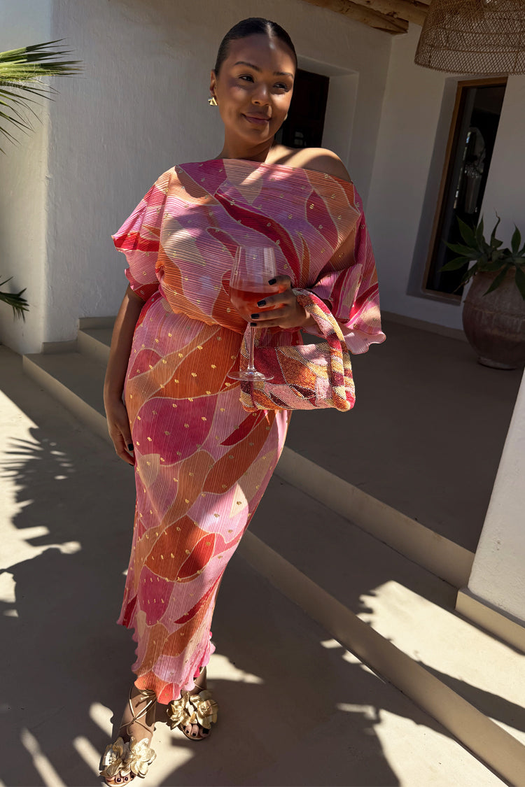 Pink Abstract Tilly Dress Petite、mySite、solidvoid