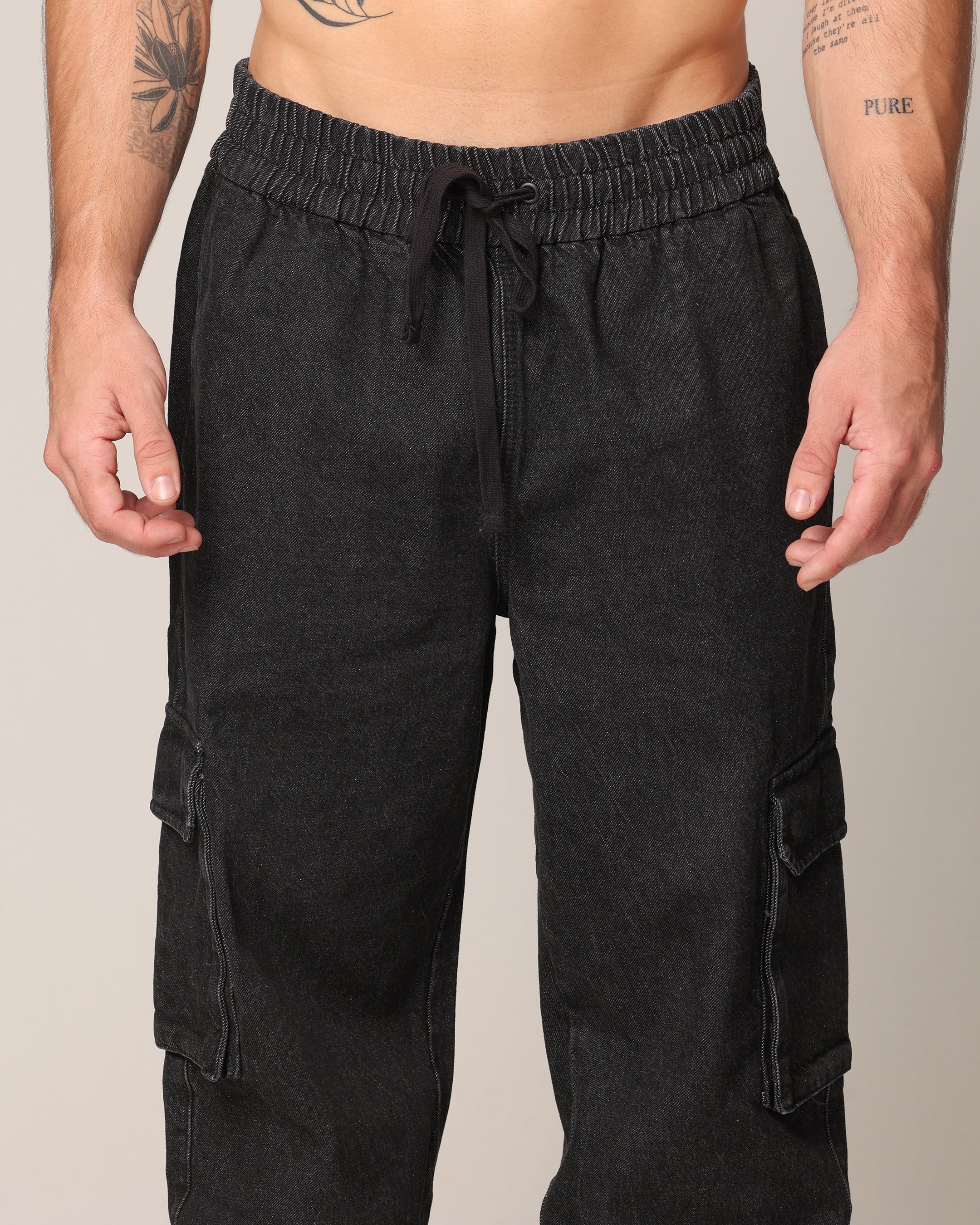 Saint Morta Pertex Baggy Jogger Black Stonewash、mySite、zt4zffjzw
