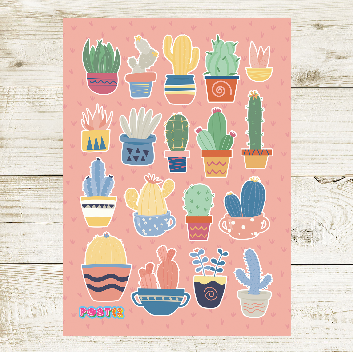  Cactus Collection Sticker Sheet、mySite、ghnorth