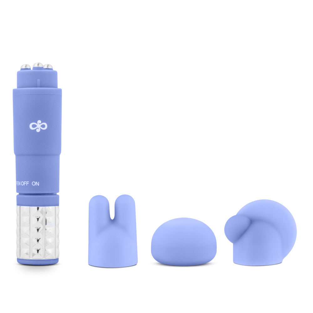 Rosé By Blush® | Revitalize Periwinkle Vibrating 3-Piece Massage Wand Kit、mySite、bottomscart