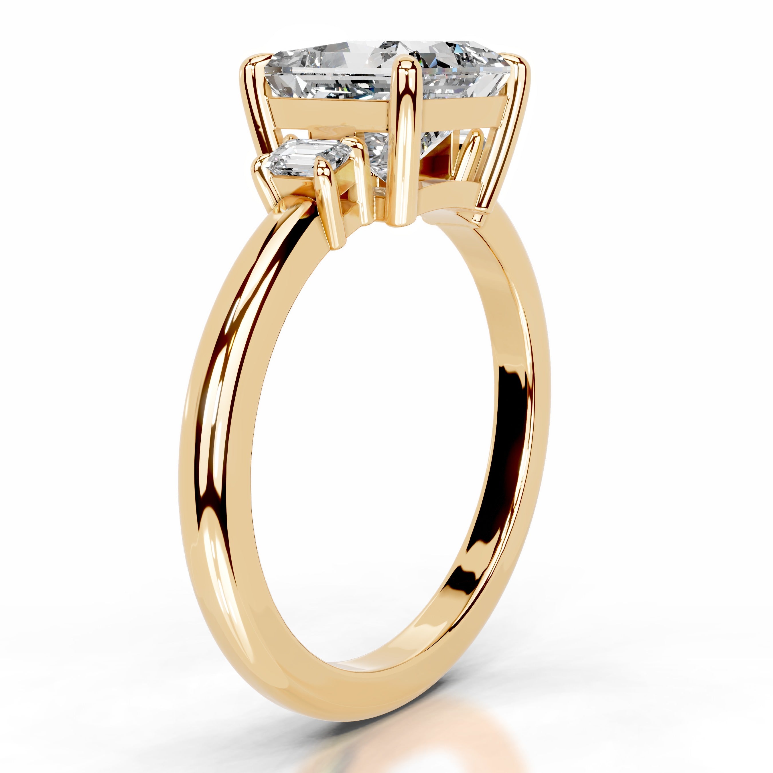 Luz Diamond Engagement Ring - 18K Yellow Gold、mySite、hinf8tx79