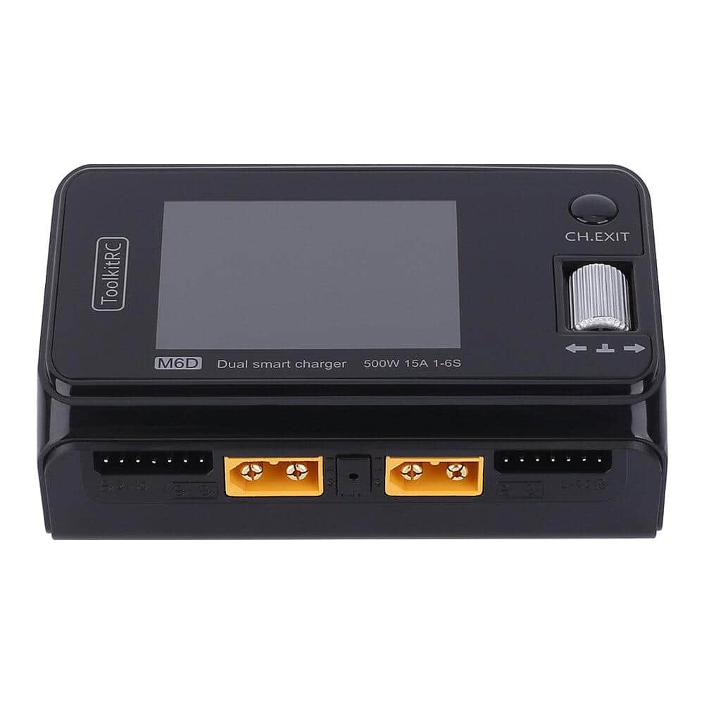  ToolkitRC M6D 500W 15A 1-6S Dual Channel DC Smart Charger、mySite、merchandisen