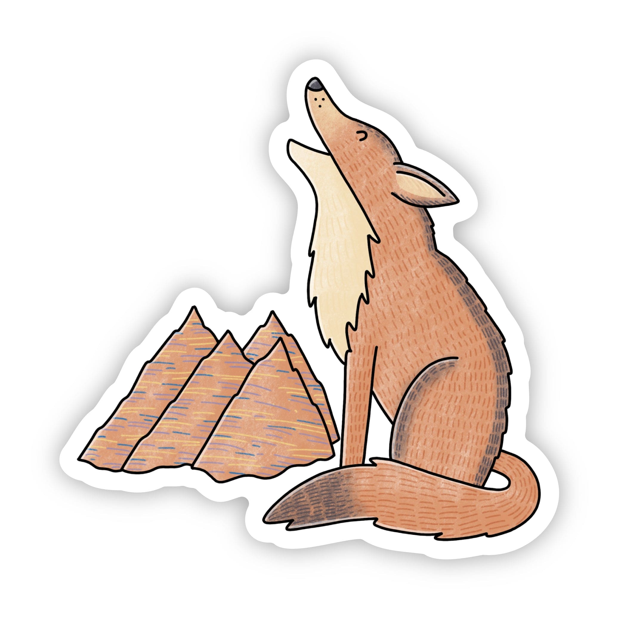  South Dakota Coyote Sticker、mySite、ghnorth