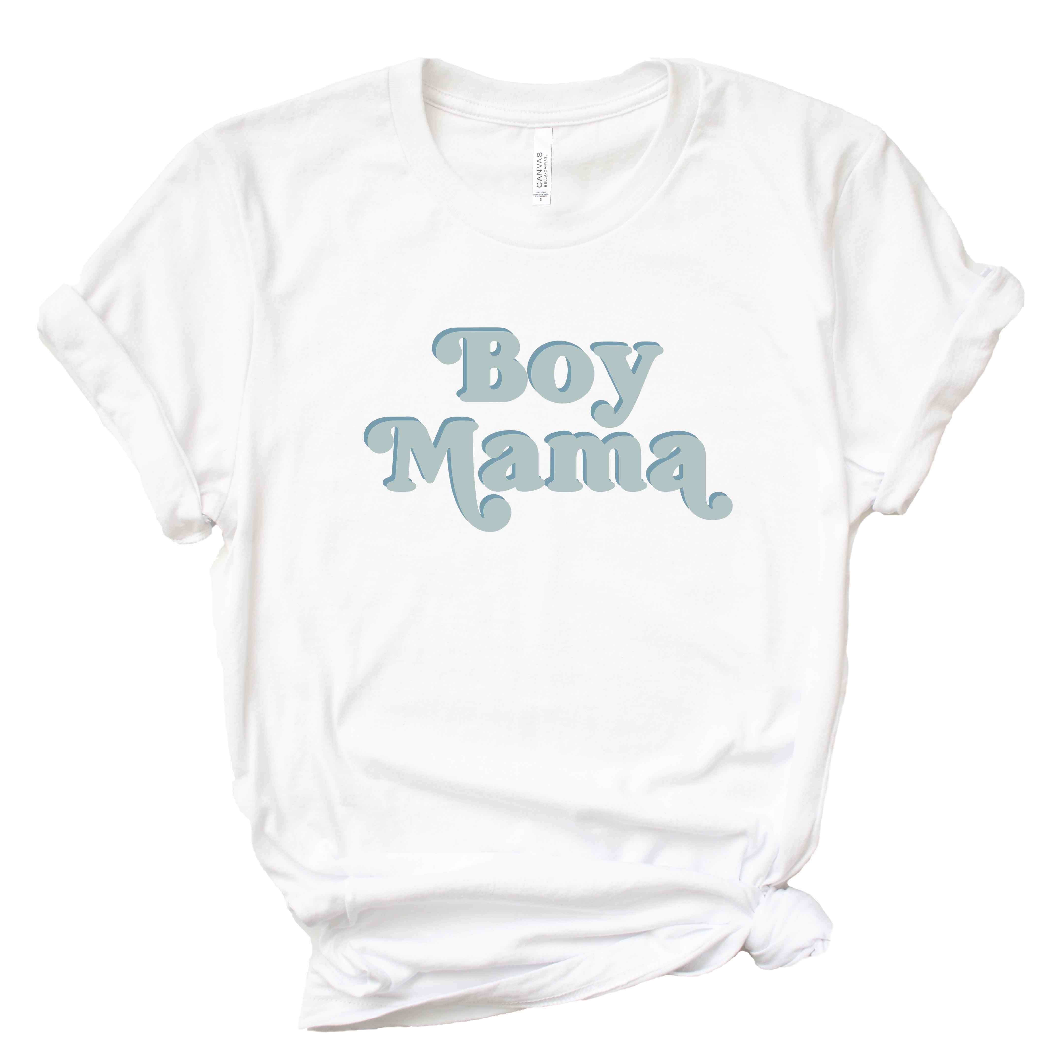  Boy Mama Graphic Tee | White、mySite、layawaytickets