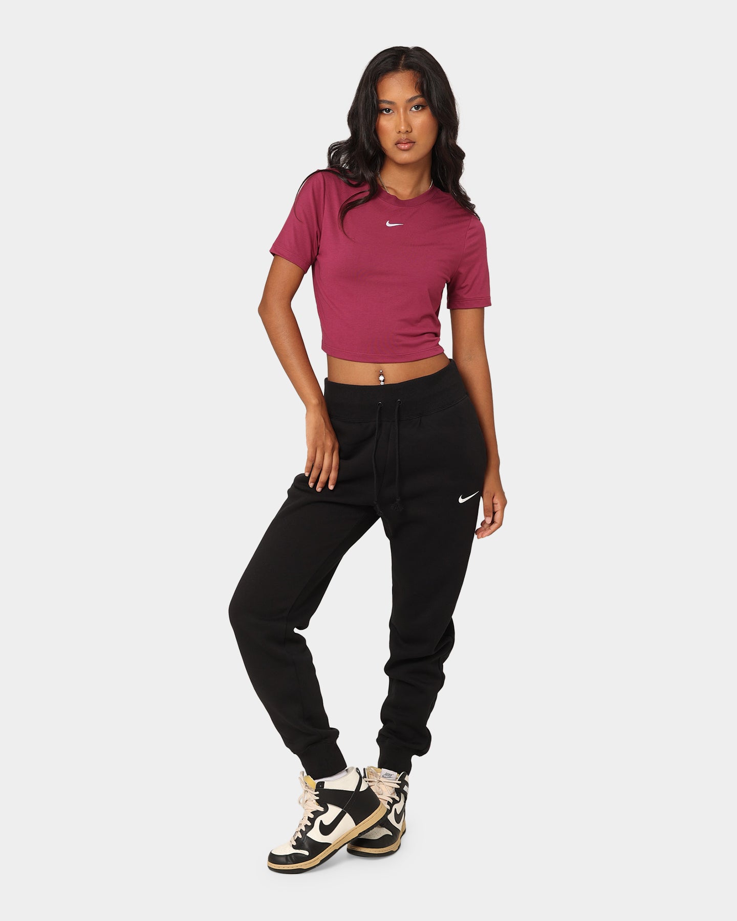 Nike Women's Nike Sportswear Phoenix Fleece High-Waisted Pants Black、mySite、zt4zffjzw