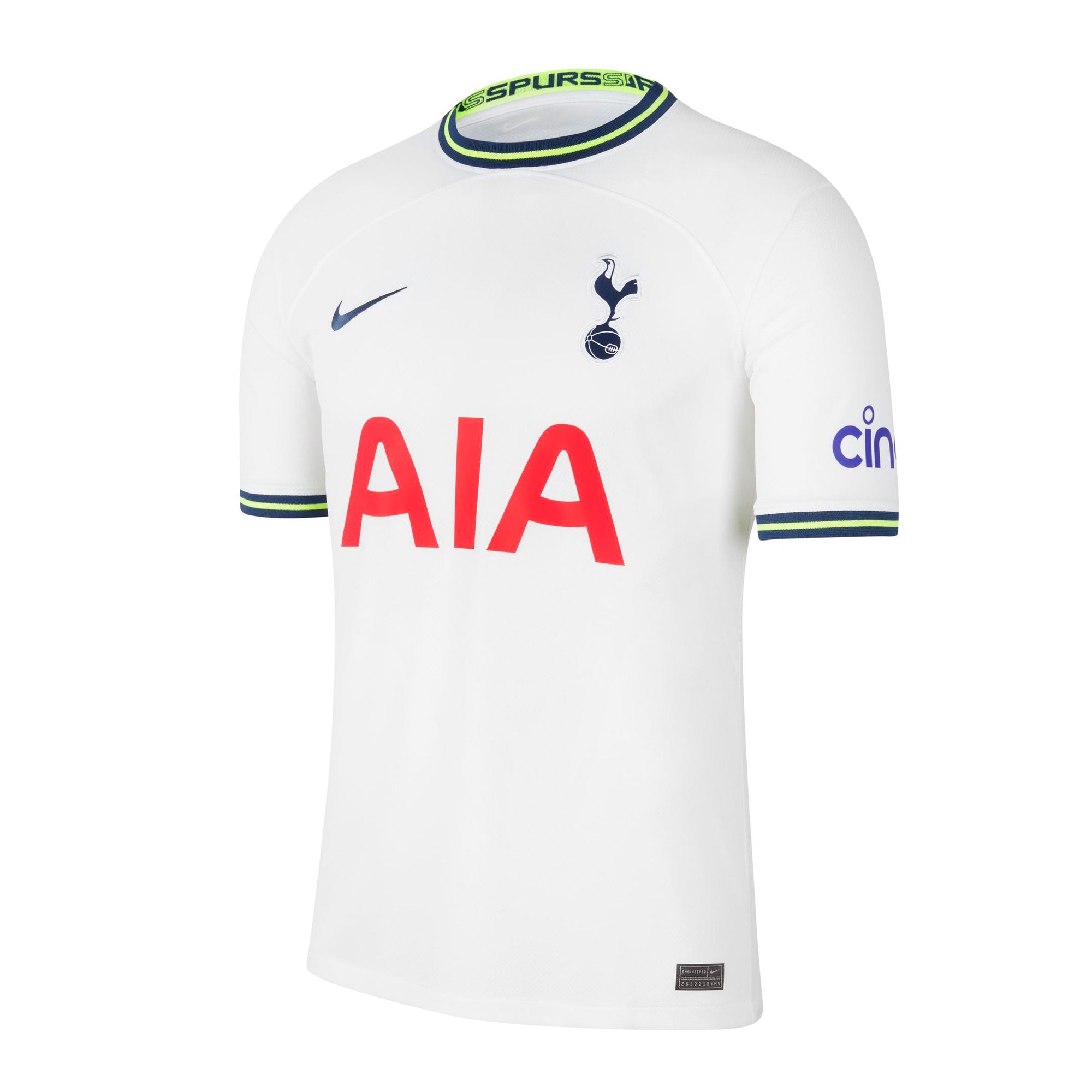 Nike Men's Tottenham Hotspur 2022/23 Home Jersey White/Binary Blue、mySite、noshort