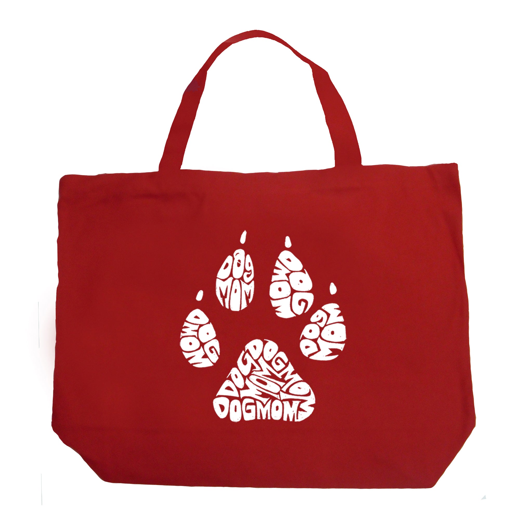 Dog Mom - Large Word Art Tote Bag、mySite、camillekostekn