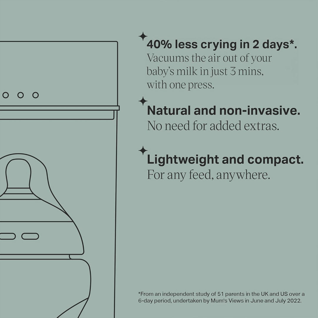 Tommee Tippee Colic Soothe Milk Air Remover - Light Teal、mySite、merchandisen