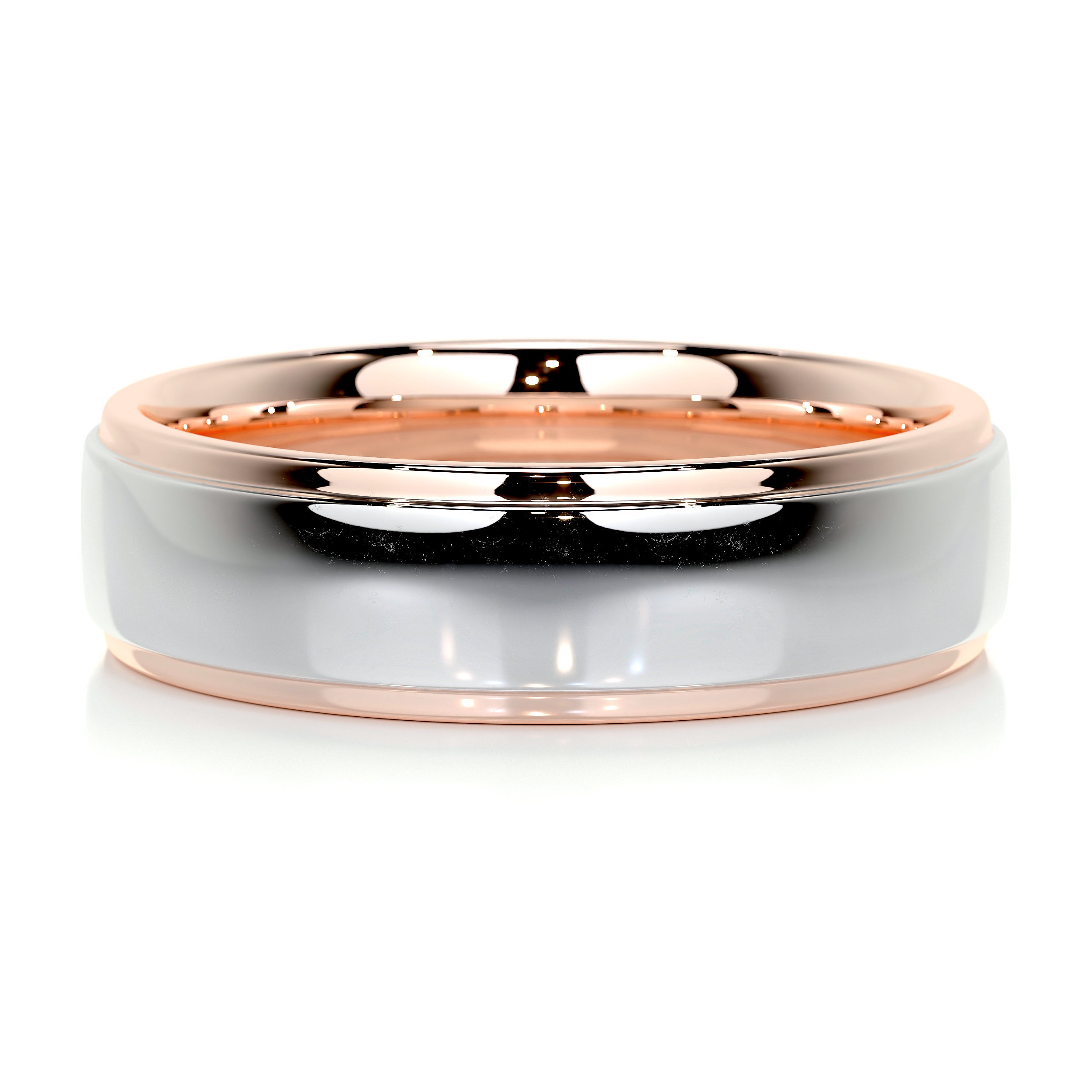 Pierre Men's Wedding Band -14K Rose Gold、mySite、hinf8tx79