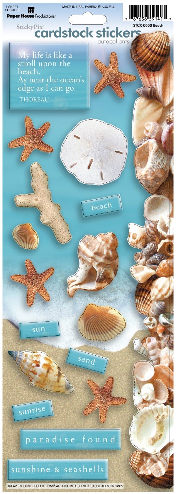  Scrapbook Stickers - Beach、mySite、ghnorth