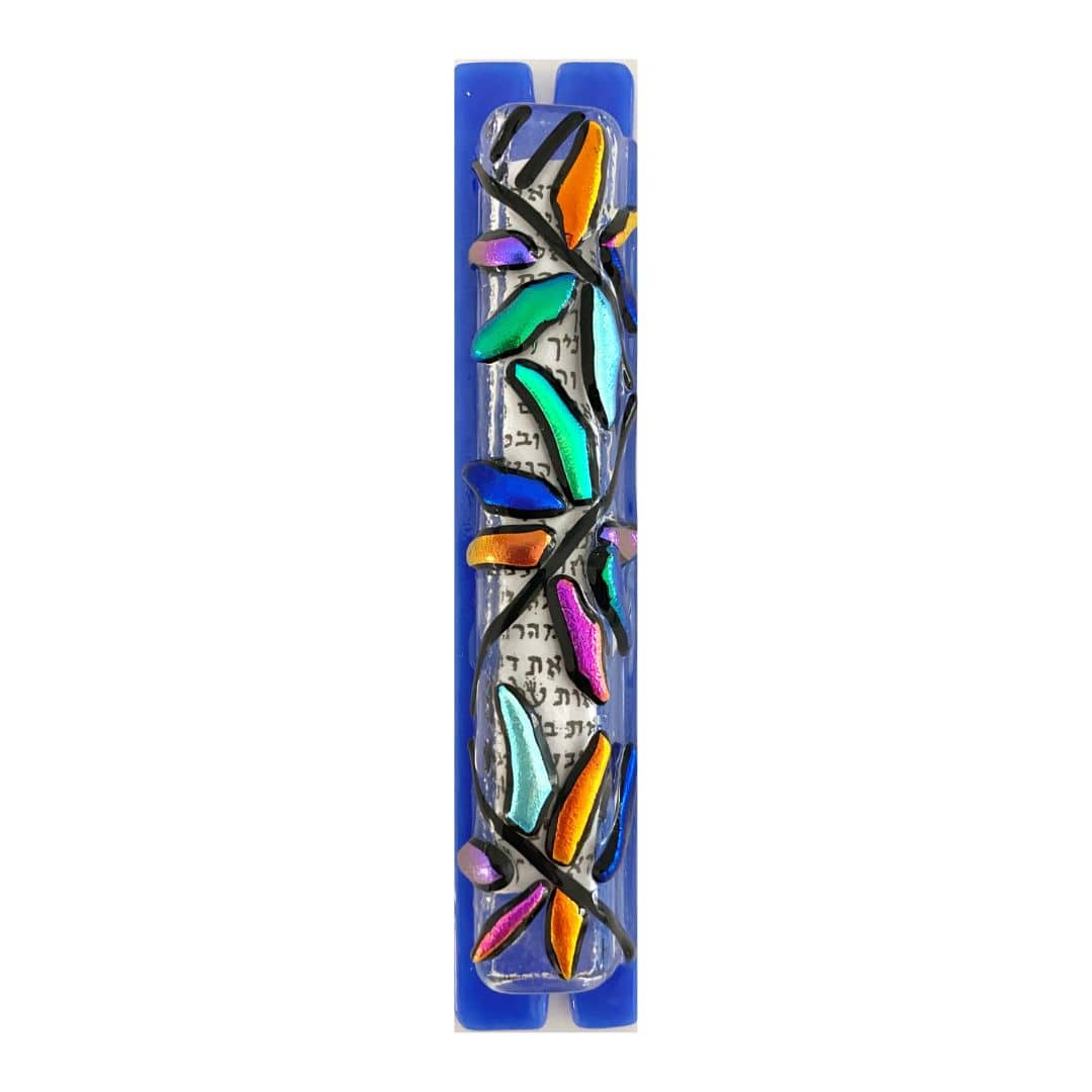Metallic Shimmer Glass Mezuzah by Sandi Katz、mySite、topwebapps