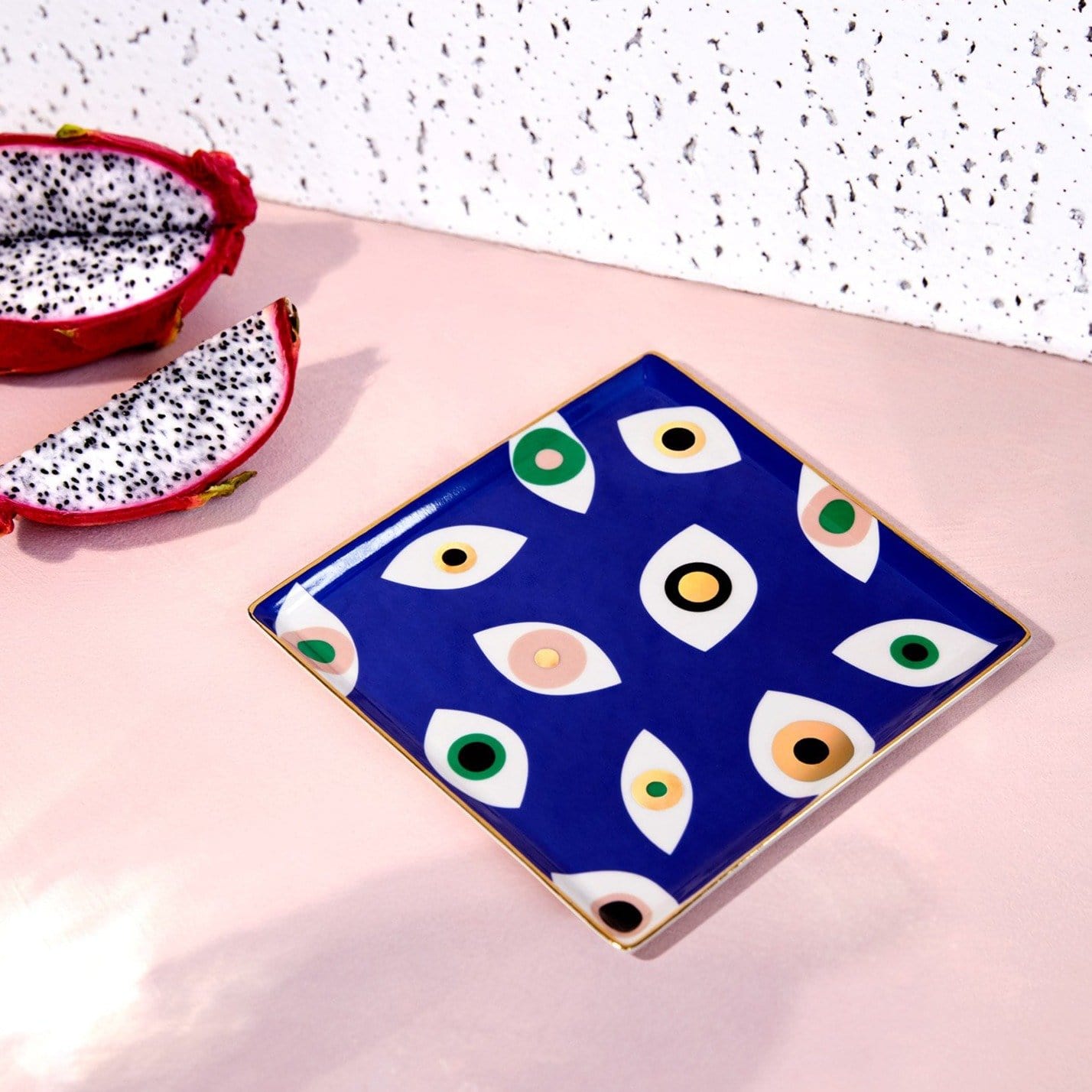 Ceramic Evil Eye Tray by Octaevo - Blue、mySite、topwebapps