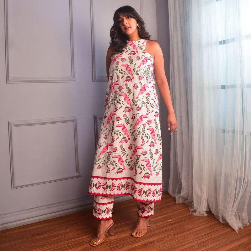 Cotton Kurta For Women | Floral Print | Pink、mySite、camillekostekn