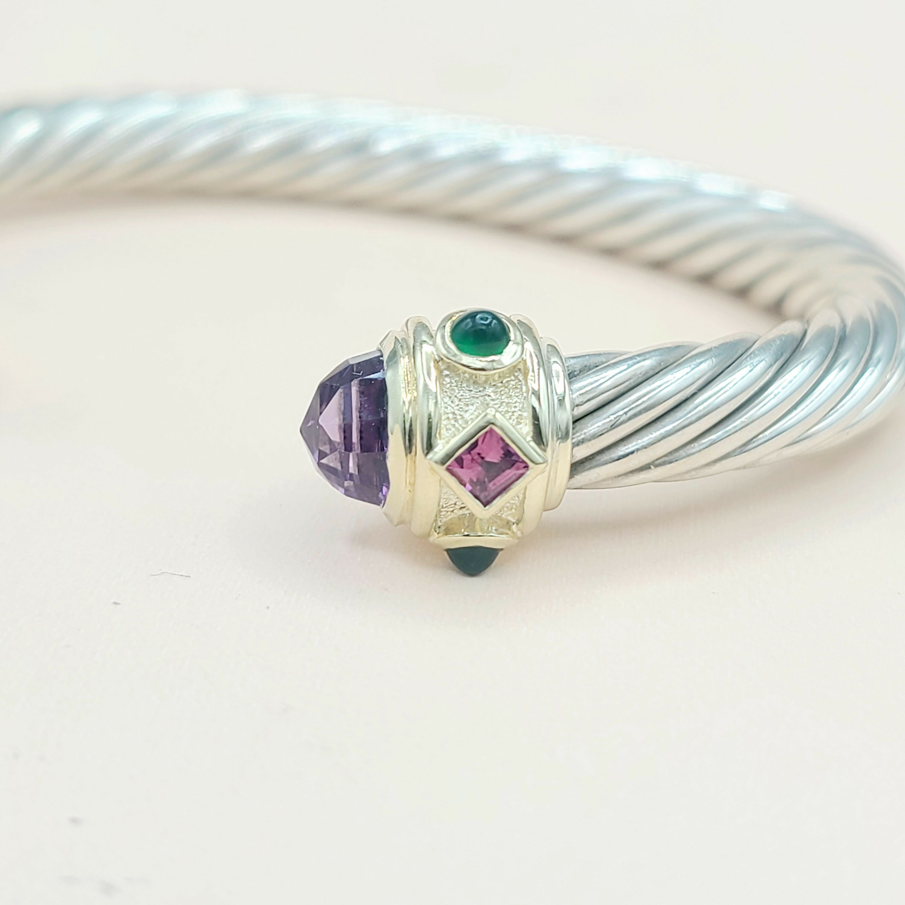 David Yurman Renaissance Bracelet 7mm Amethyst & Garnet、mySite、hinf8tx79