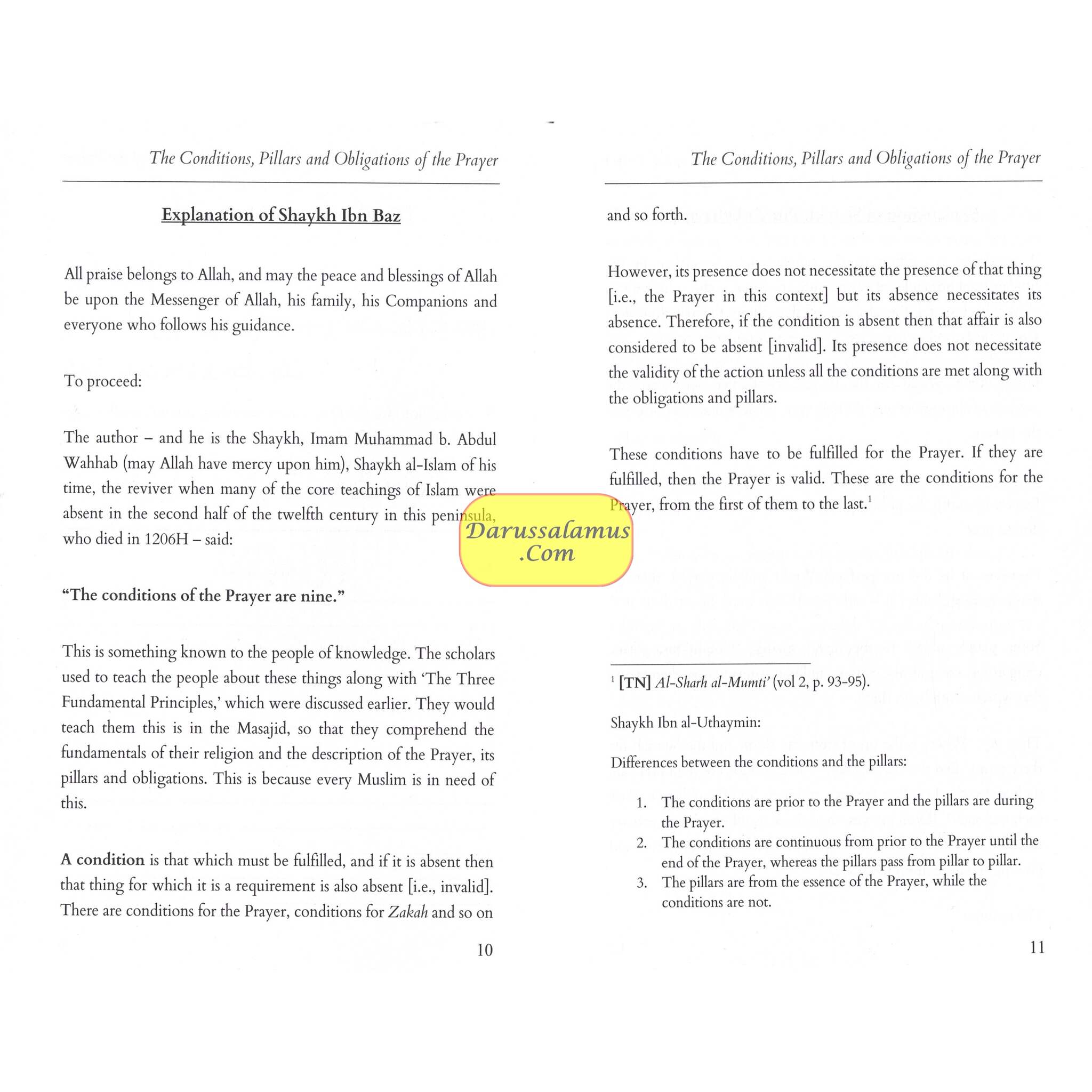 Explantion Of The Conditions, Pillars And Obligations Of The Prayer By Muhammad b. Abdul Wahhab, Abdul Aziz ibn Baz, and Muhammad b. Salih al-Uthaymin、mySite、topwebapps