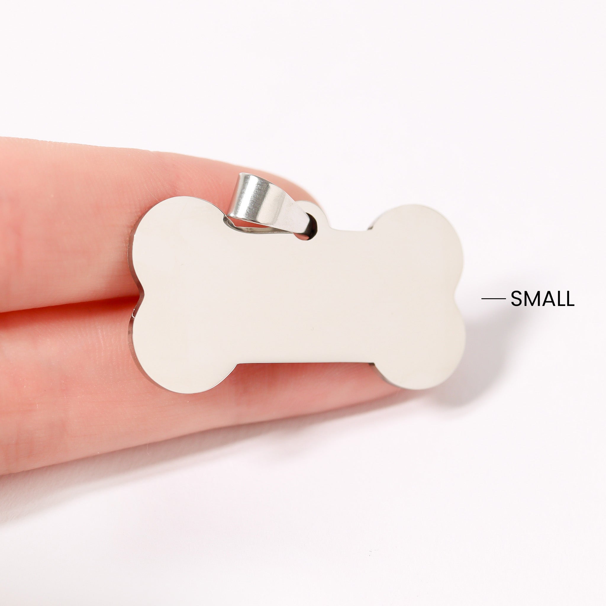 18K Gold PVD Stainless Steel Blank Dog Bone Pet Tag / PDL0134、mySite、dreamappss