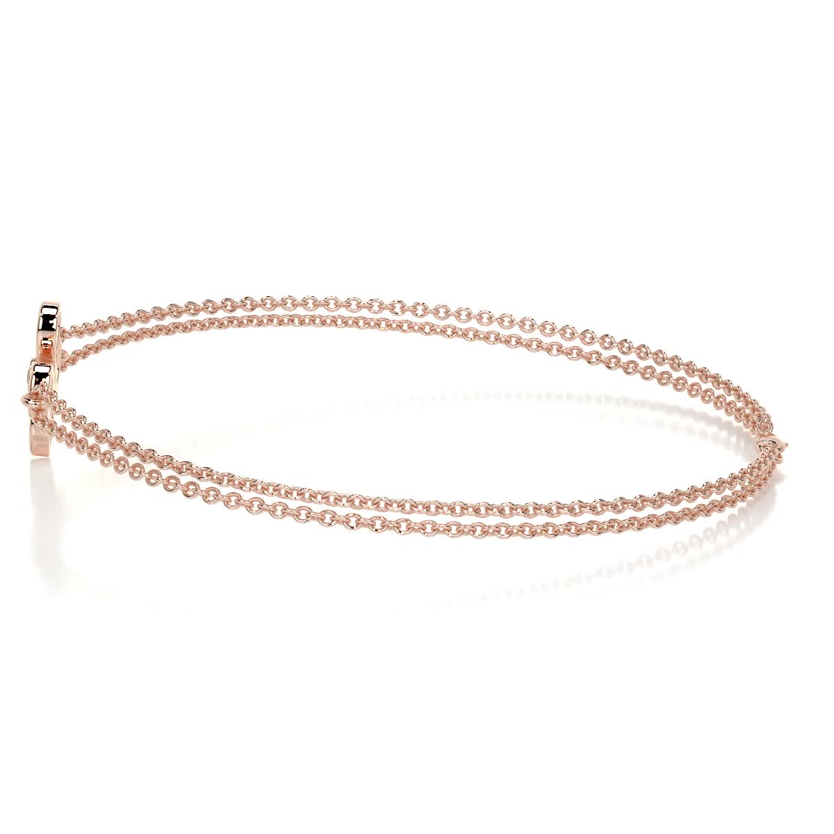 Dolores Lab Grown Diamonds Bracelet (0.02 Carat) -14K Rose Gold、mySite、hinf8tx79