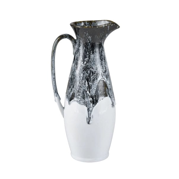 Gallemore Decorative Hand-Applied Glazed Ceramic Pitcher、mySite、g9winljtr