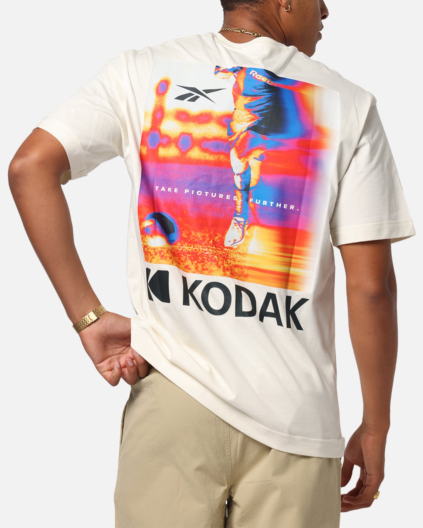 Reebok x Kodak Graphic Run T-Shirt Chalk、mySite、zt4zffjzw