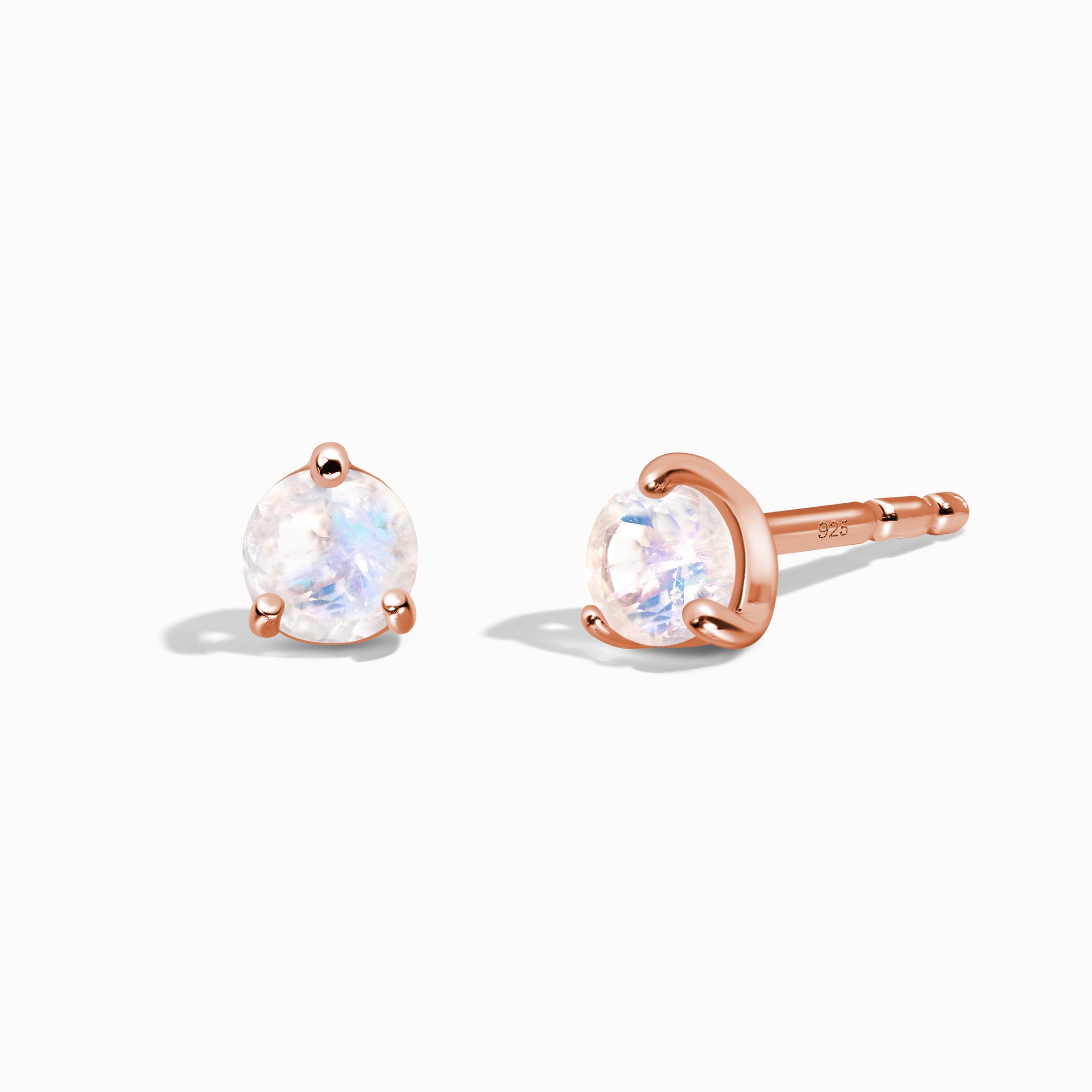Moonstone Round Studs - June Birthstone、mySite、hinf8tx79