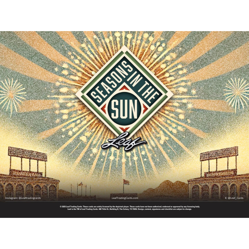 2025 Leaf Seasons in the Sun Baseball Hobby Box、mySite、waistdrama