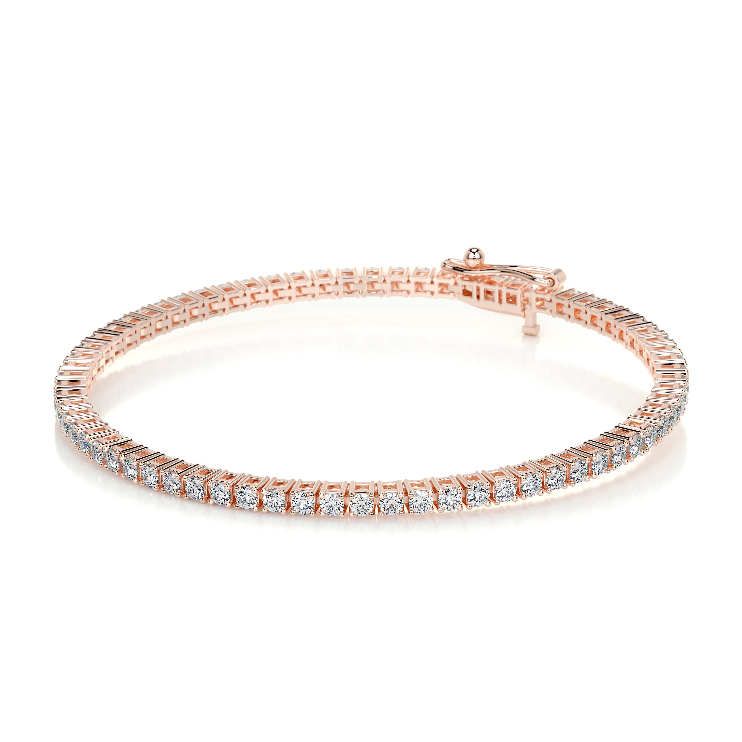 Sidney Tennis Diamonds Bracelet -14K Rose Gold、mySite、hinf8tx79