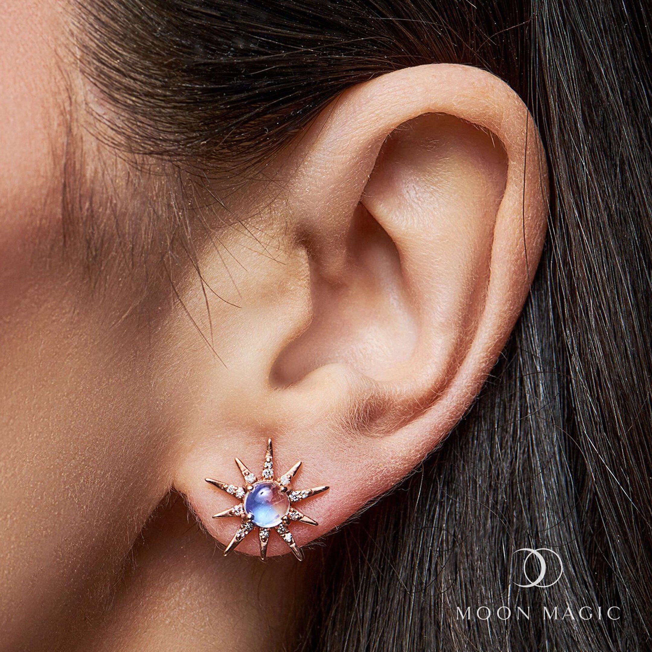 Moonstone Earrings - Starlight Studs、mySite、hinf8tx79