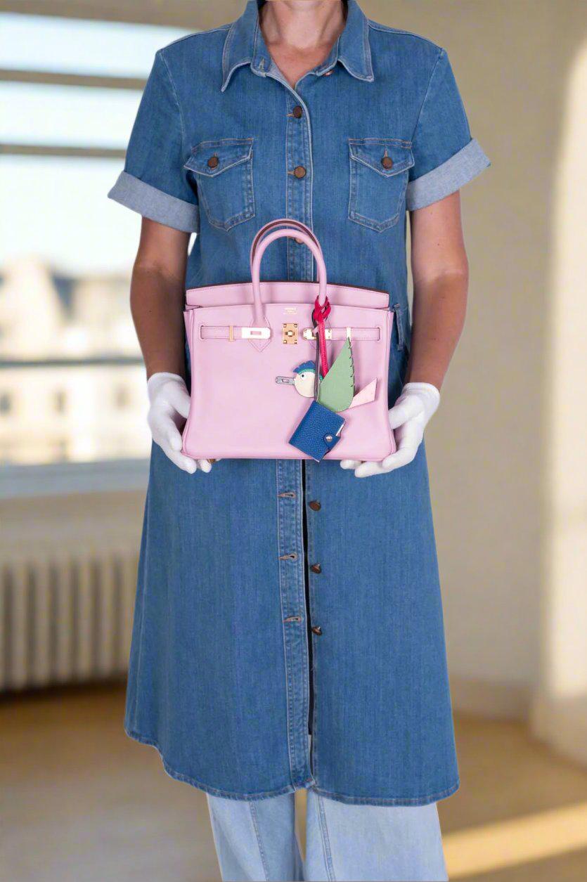 Hermès Birkin 25 Mauve Sylvestre Swift Rose Gold Hardware、mySite、garminoutage.com