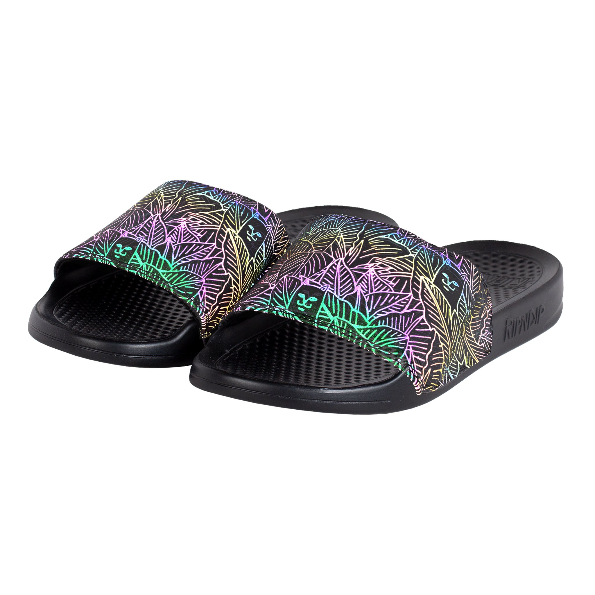  Nermal Leaf Slides (Black Iridescent)、mySite、merchandisen