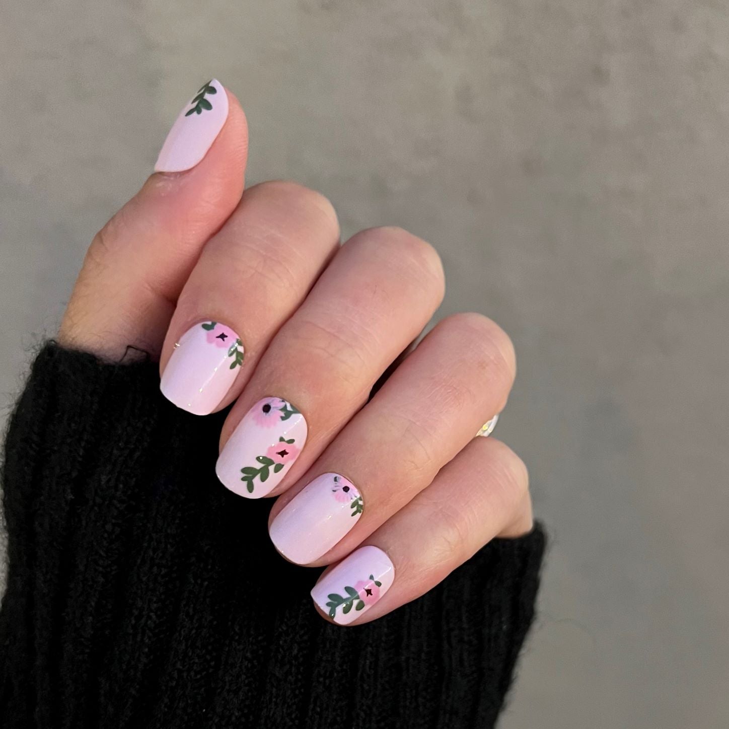 Wild Bouquet - Press-On | Short | Squoval、mySite、solidvoid