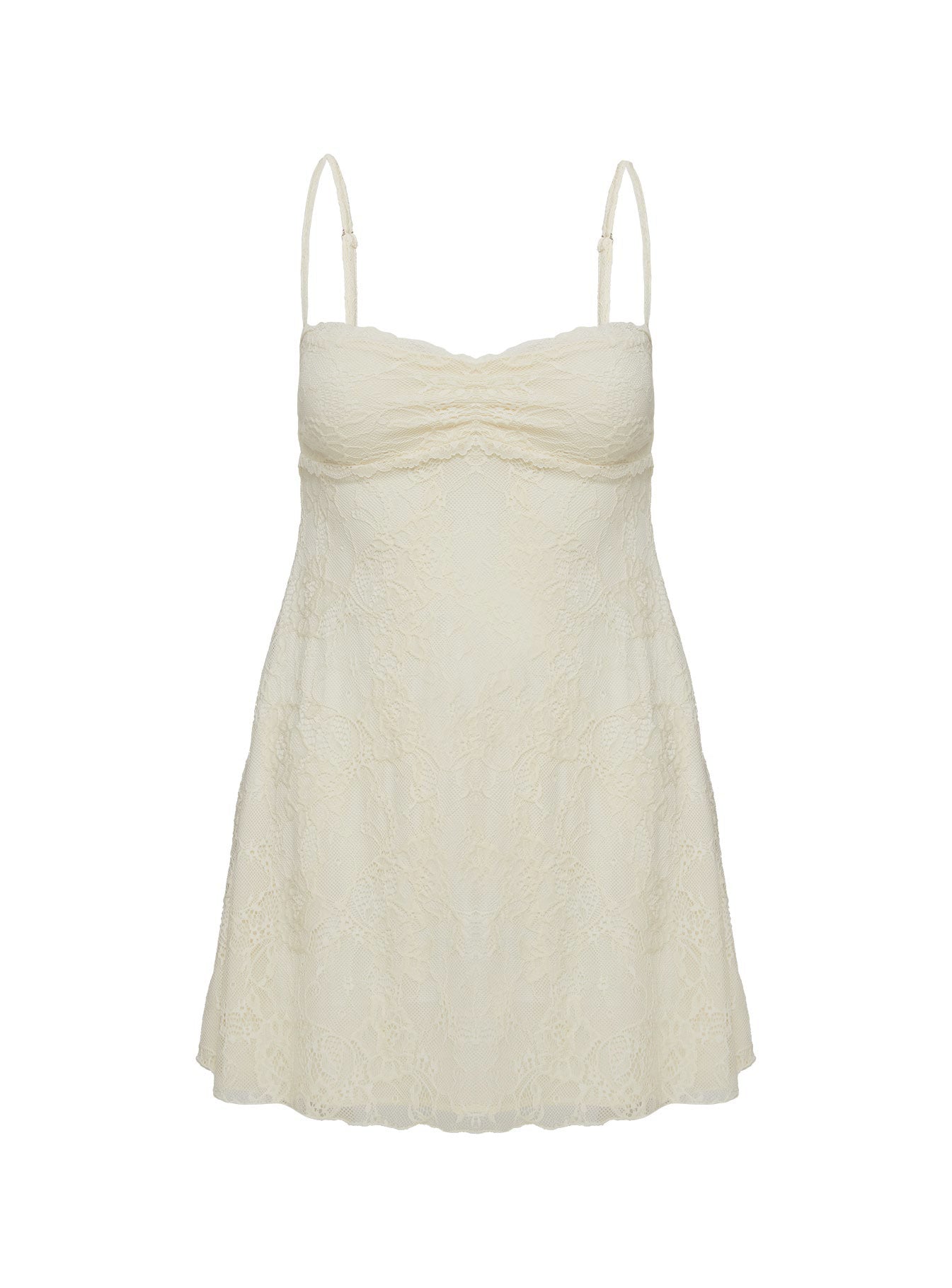 Cruel Summer Lace Mini Dress Cream、mySite、solidvoid