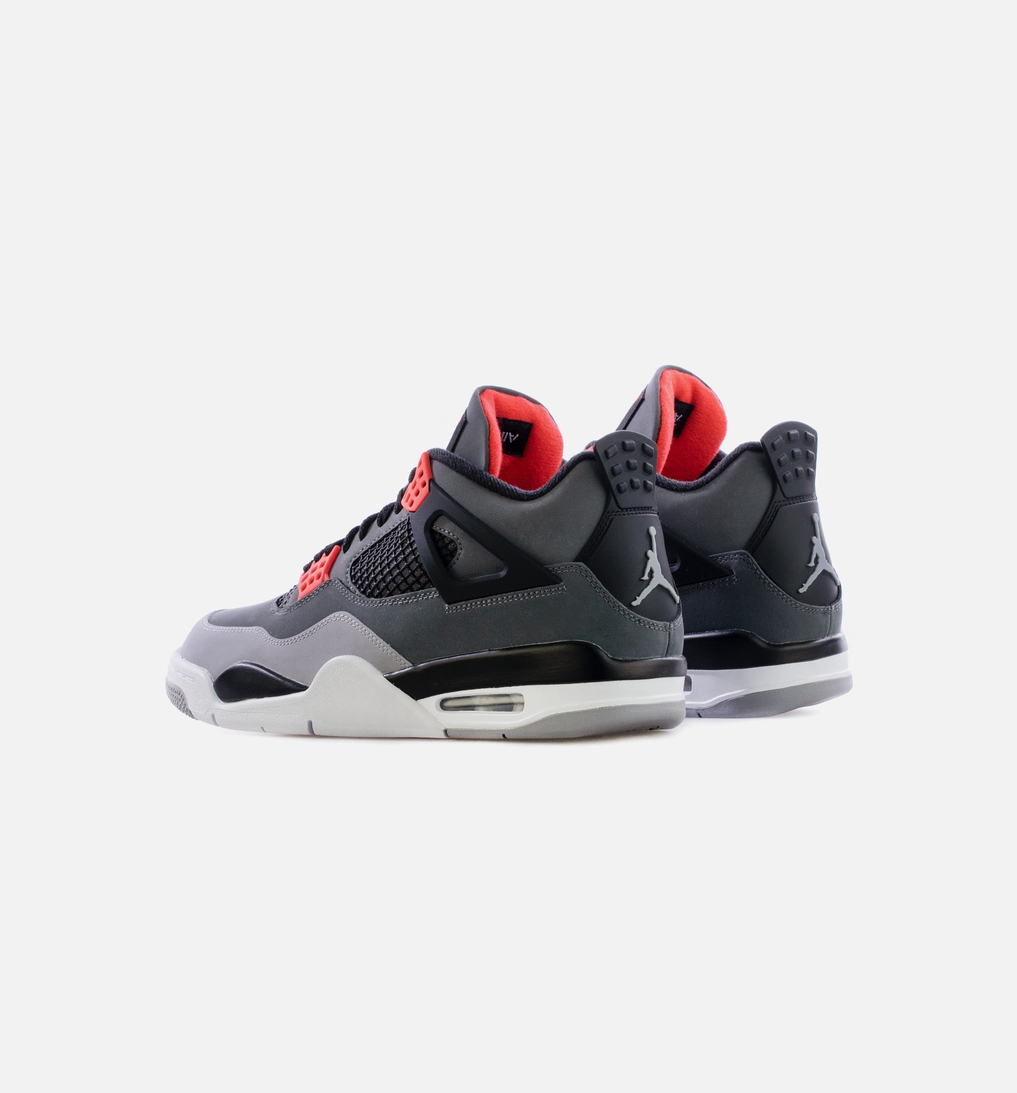 Air Jordan 4 Retro Infrared Mens Lifestyle Shoe - Grey/Infrared/Black Limit One Per Customer、mySite、dreamappss