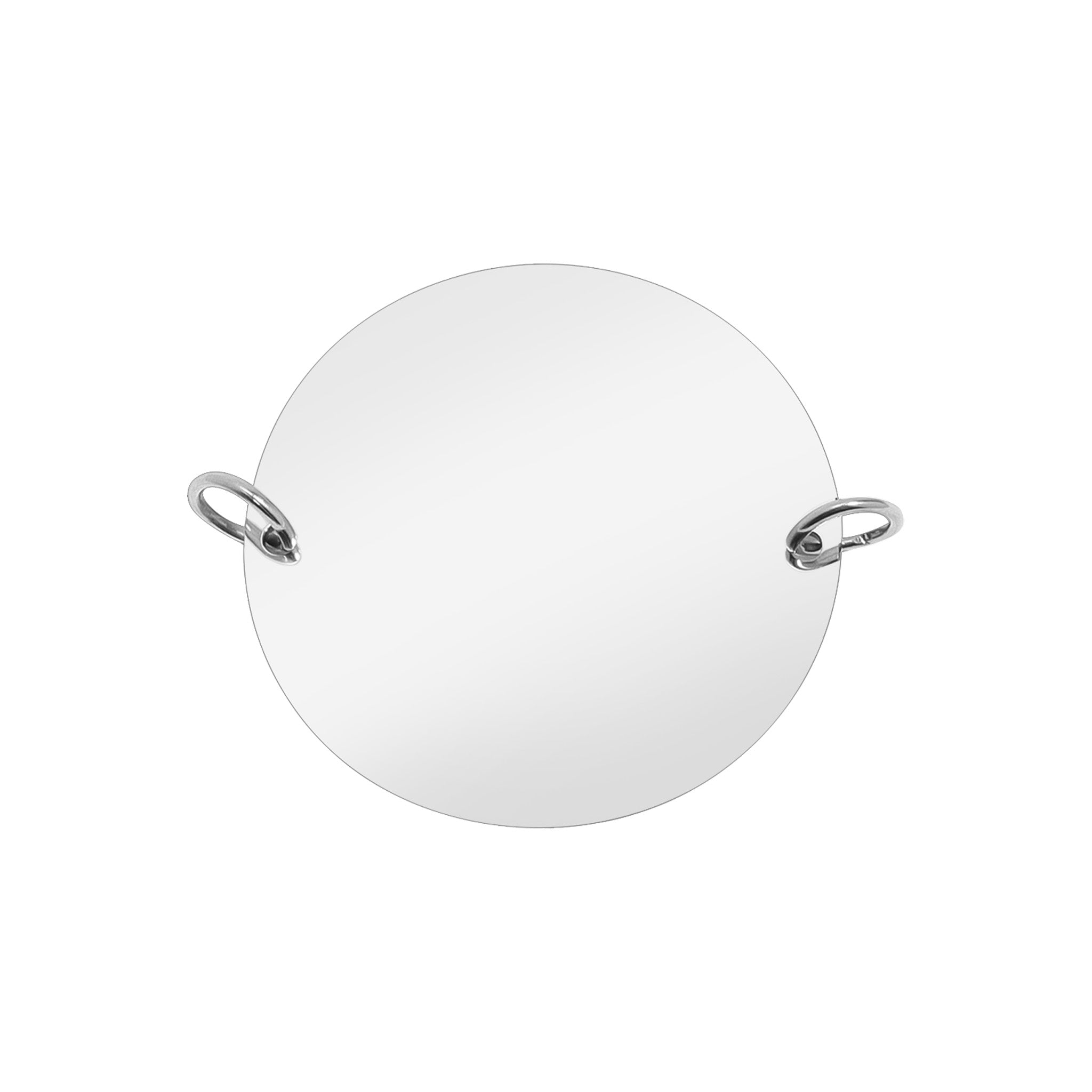 18K Gold PVD Polished Blank Stainless Steel Round Pendant / SBB0023、mySite、dreamappss