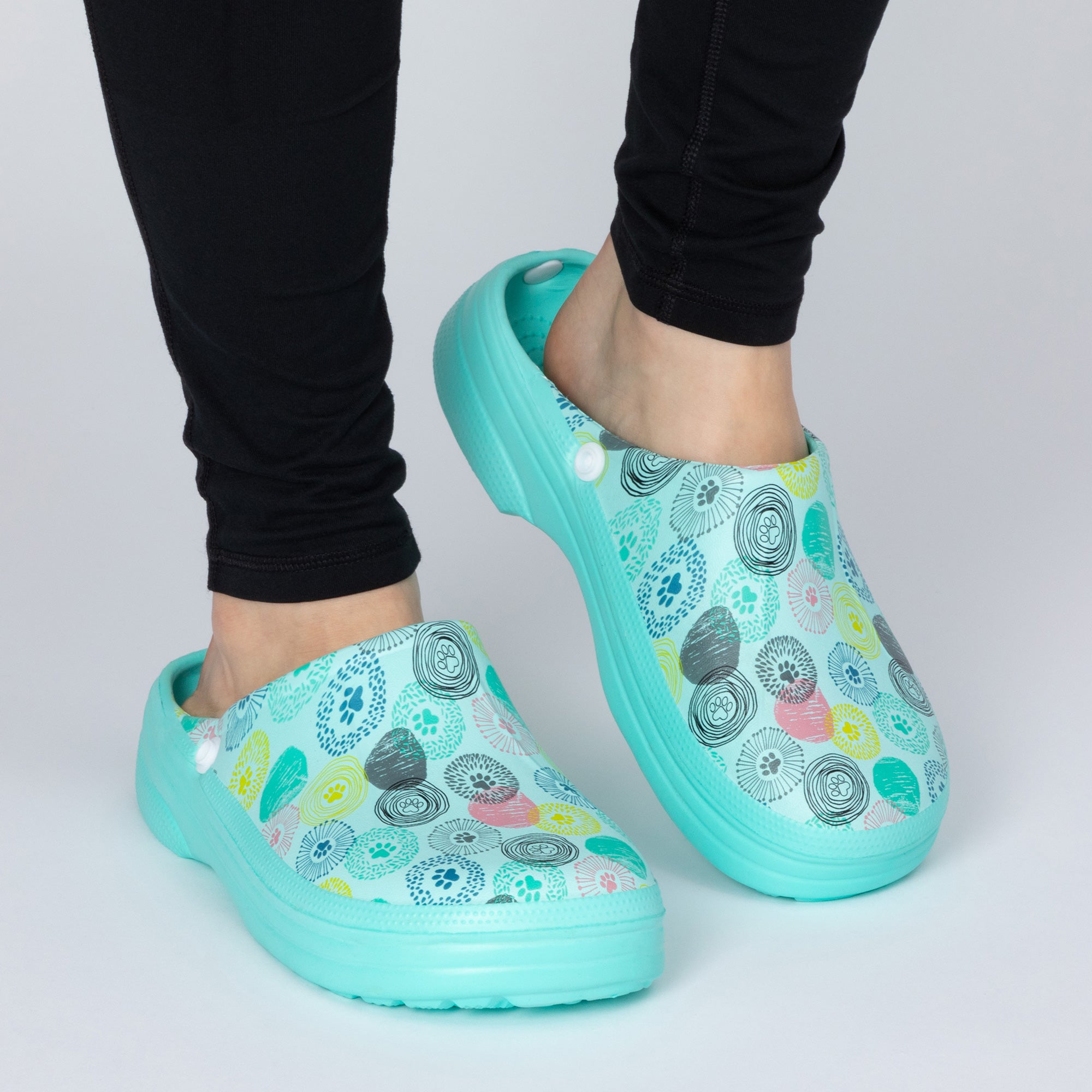 Paw Print Indoor/Outdoor Slide Slippers、mySite、camillekostekn