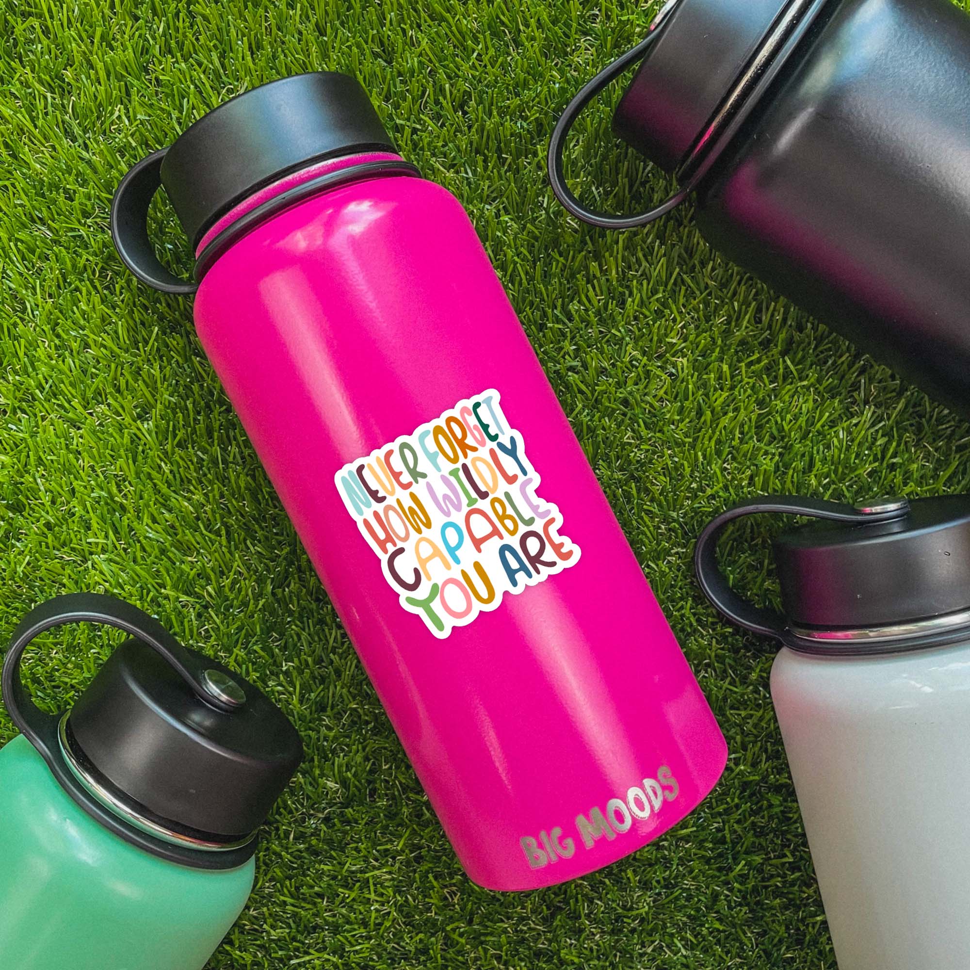  Never Forget How Wildly Capable You Are Lettering - Positivity Sticker、mySite、ghnorth