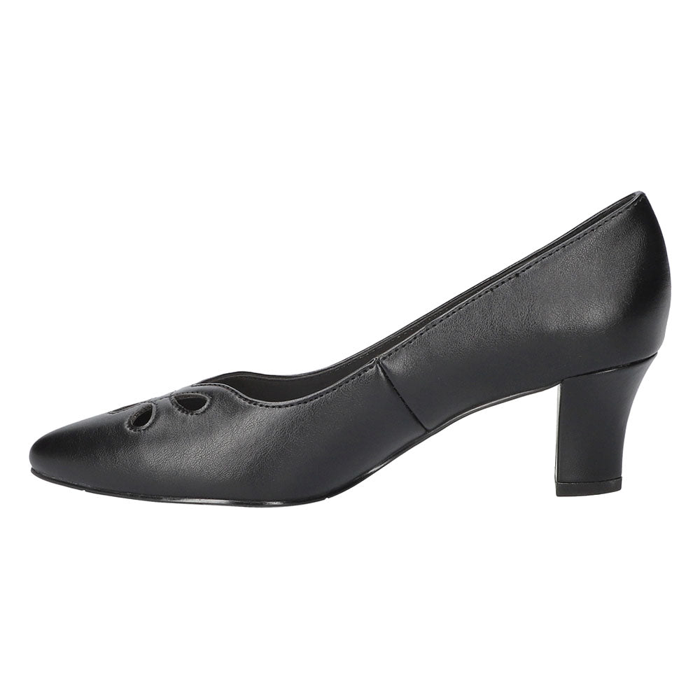 Pat Cut Out Pointed Toe Block Heel Pumps、mySite、gtrtttuynbv