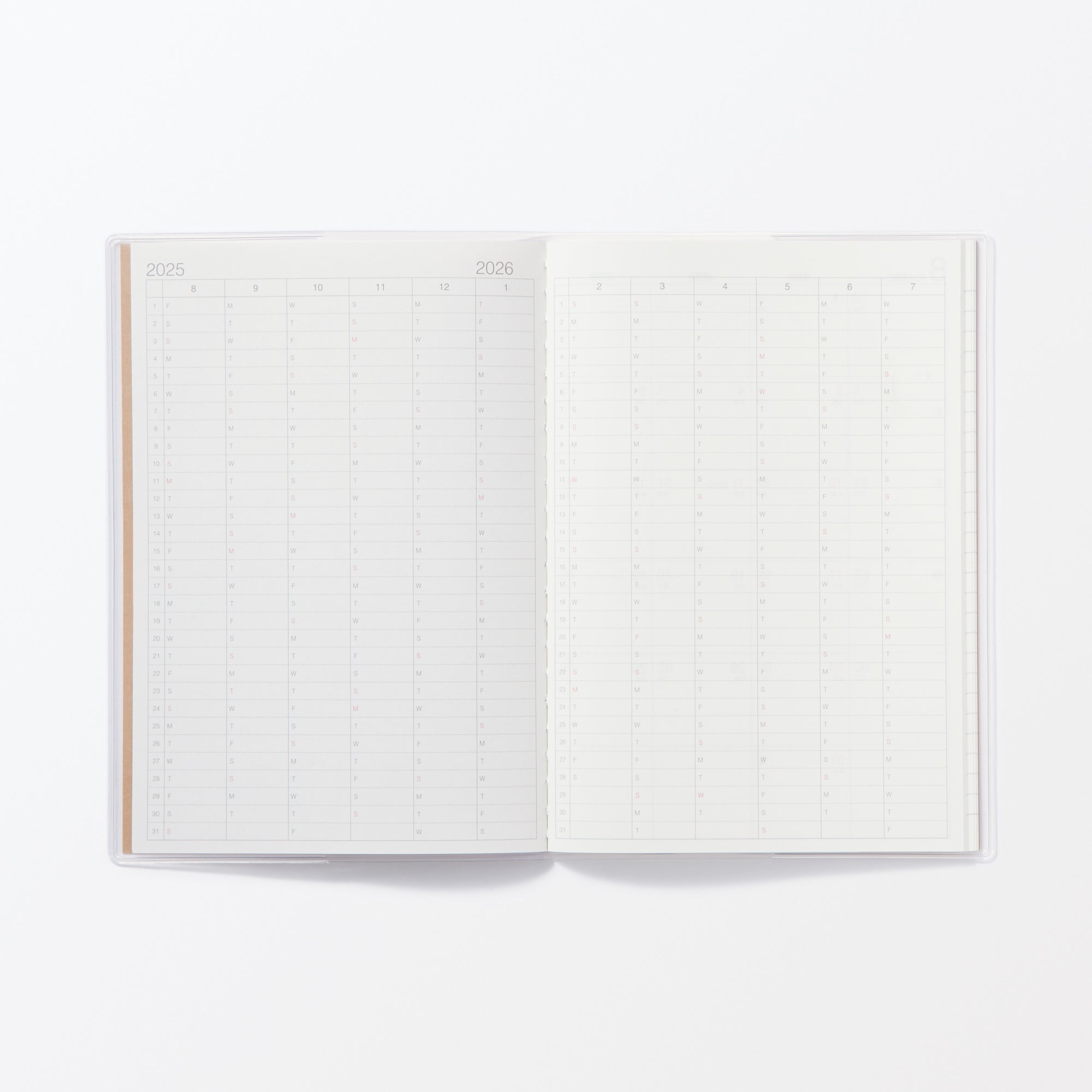  B6 Monthly Planner From Aug. 2025 - Sun. Start、mySite、sugarbowlscore